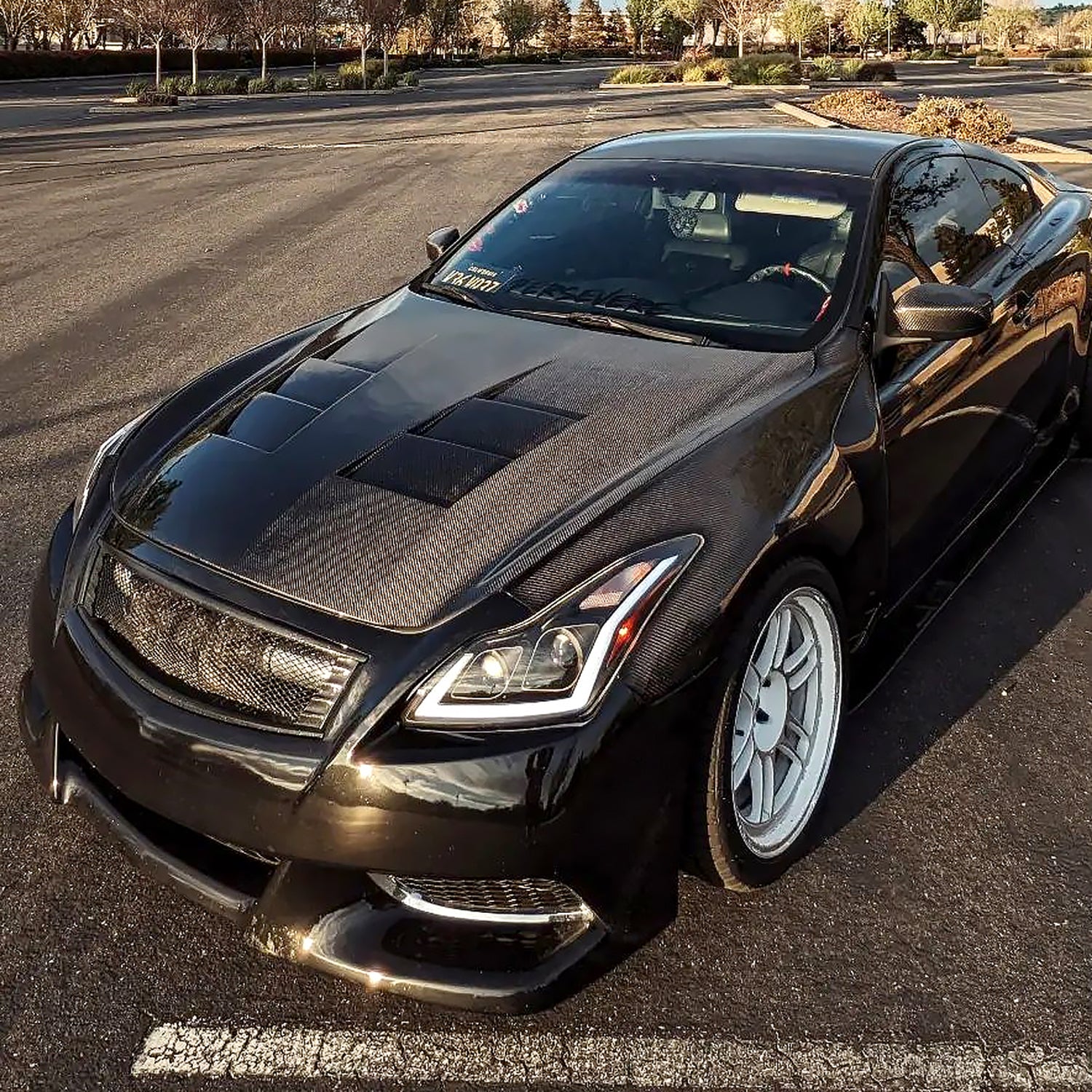 2008-2013 Infiniti G37/14-2015 Q60 Coupe/Convertible LED Signal Headlights Black - Image 9