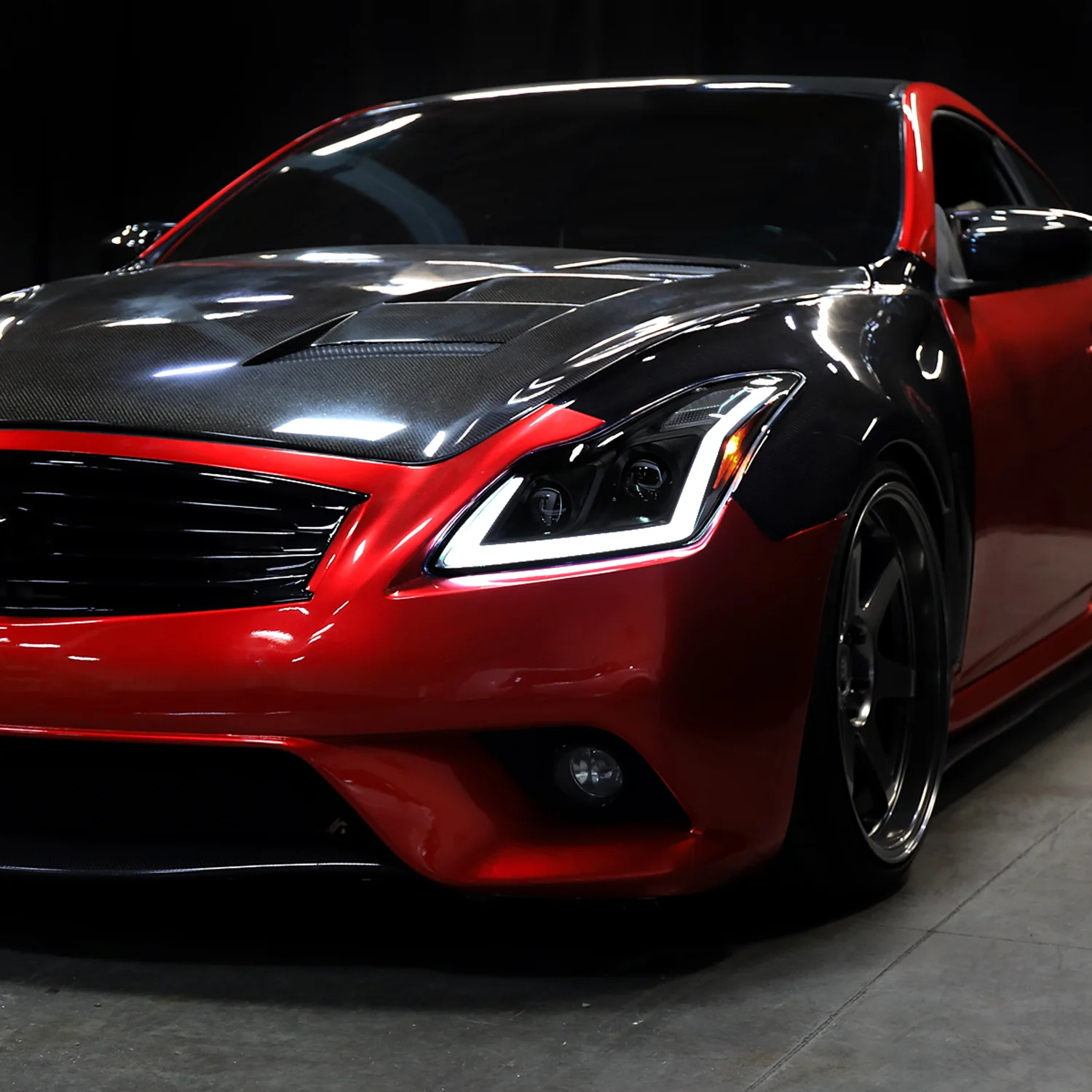 2008-2013 Infiniti G37/14-2015 Q60 Coupe/Convertible LED Signal Headlights Smoke - Image 10