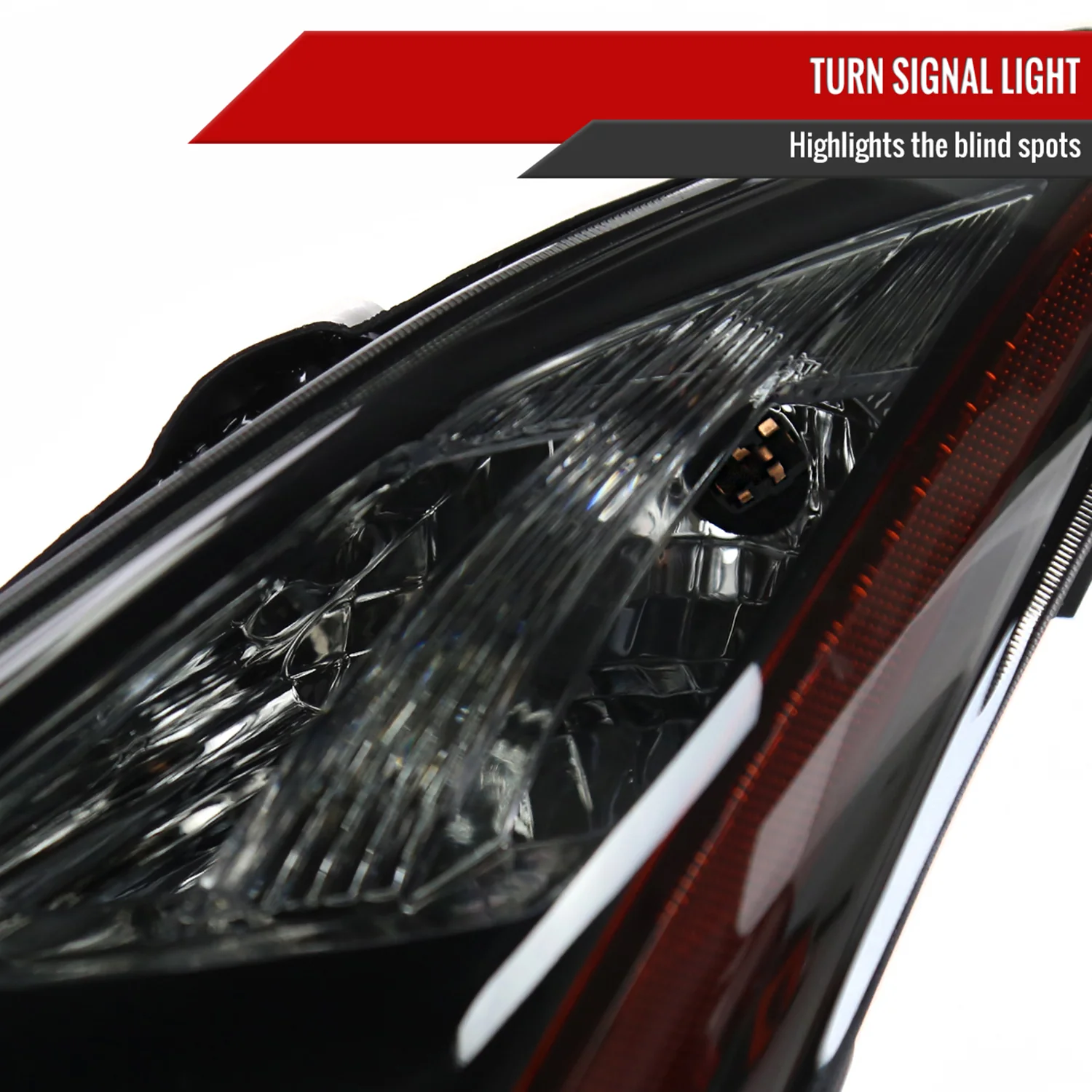 2008-2013 Infiniti G37/2014-2015 Q60 Factory Style Headlights Matte Black Smoke - Image 5