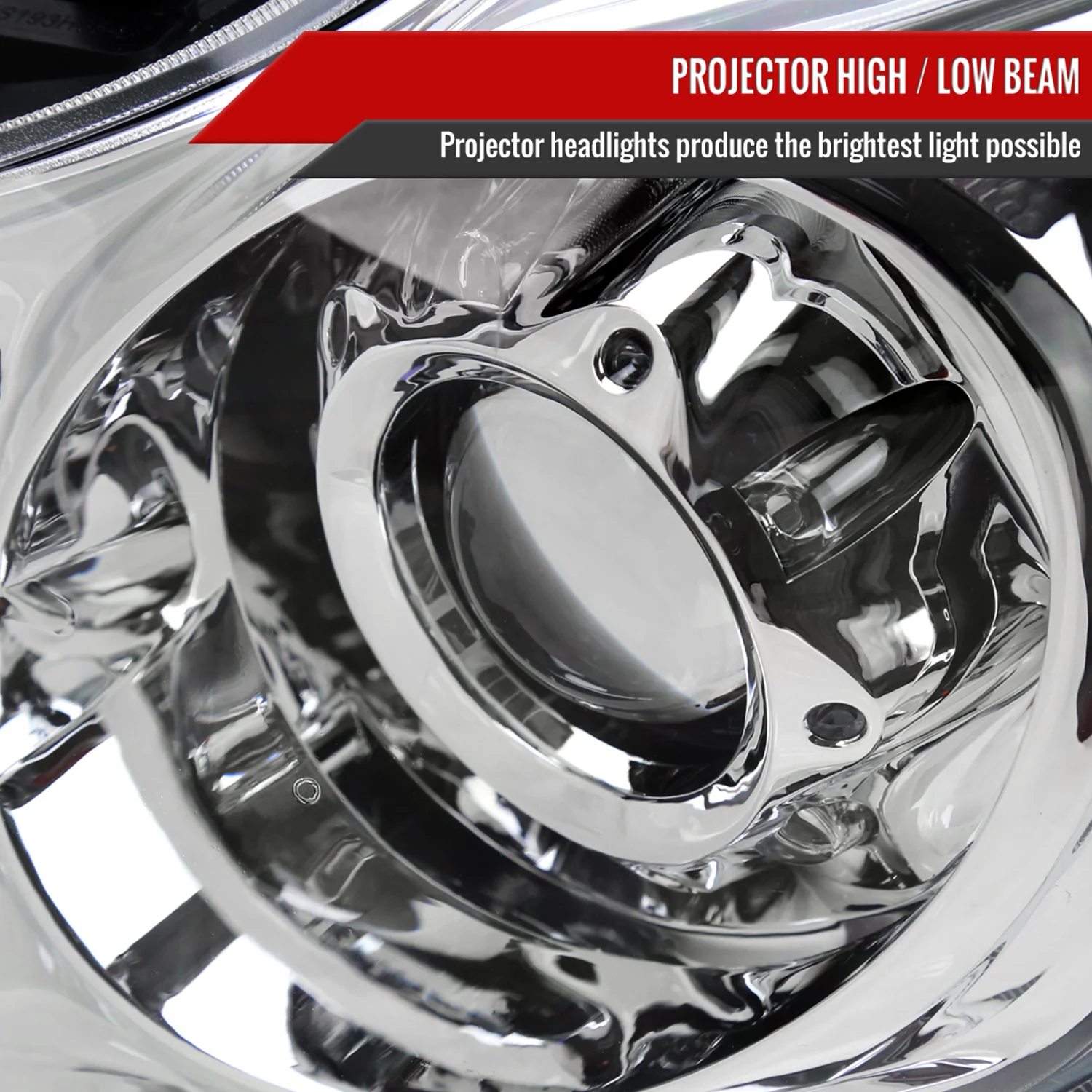 2008-2013 Infiniti G37/2014-2015 Q60 Factory Style Projector Headlights Chrome - Image 3