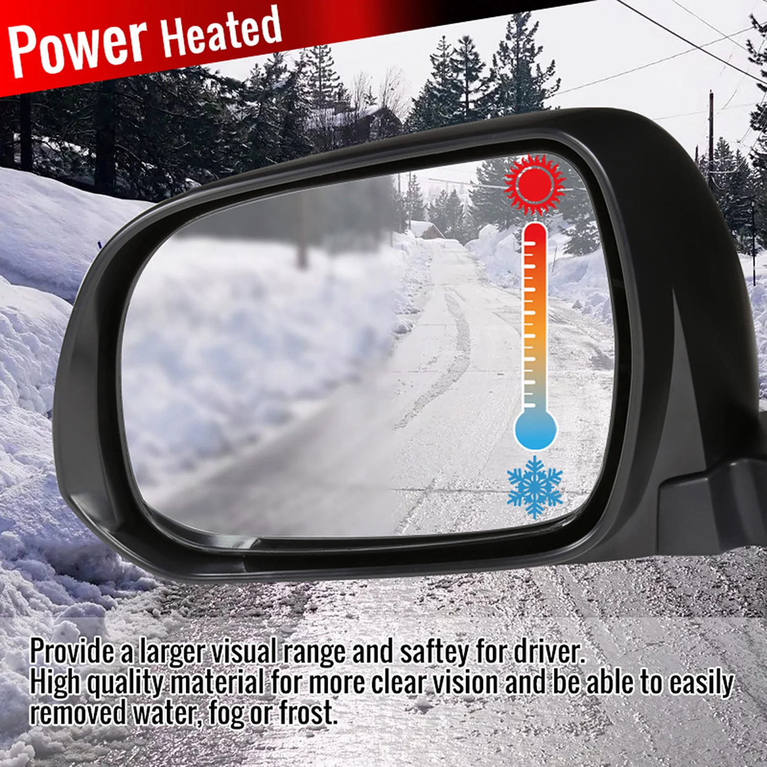 2008-2013 Toyota Highlander 5Pin Adjustable &Heated Side Mirror Passenger Side - Image 6