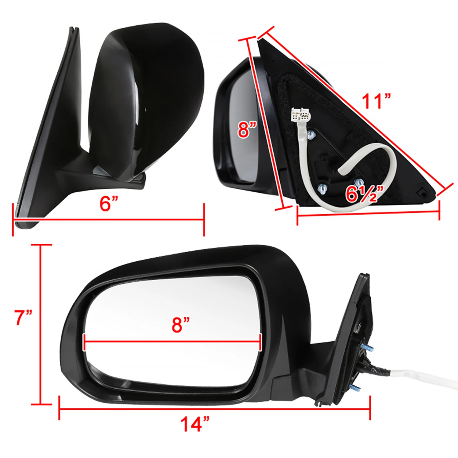 2008-2013 Toyota Highlander 7Pin Heated Side Mirror LED Puddle Light Driver - Image 8