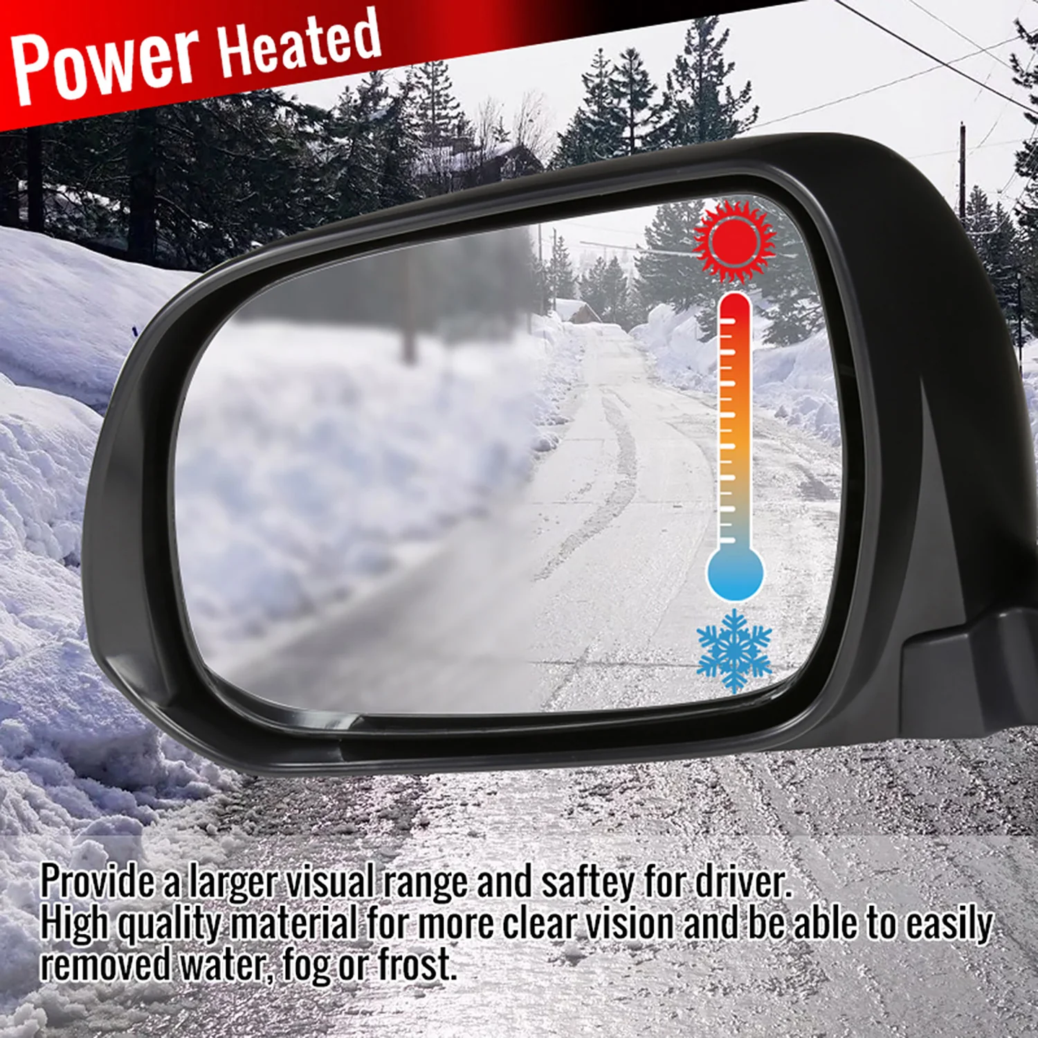 2008-2013 Toyota Highlander 7Pin Heated Side Mirror LED Puddle Light Passenger - Image 6