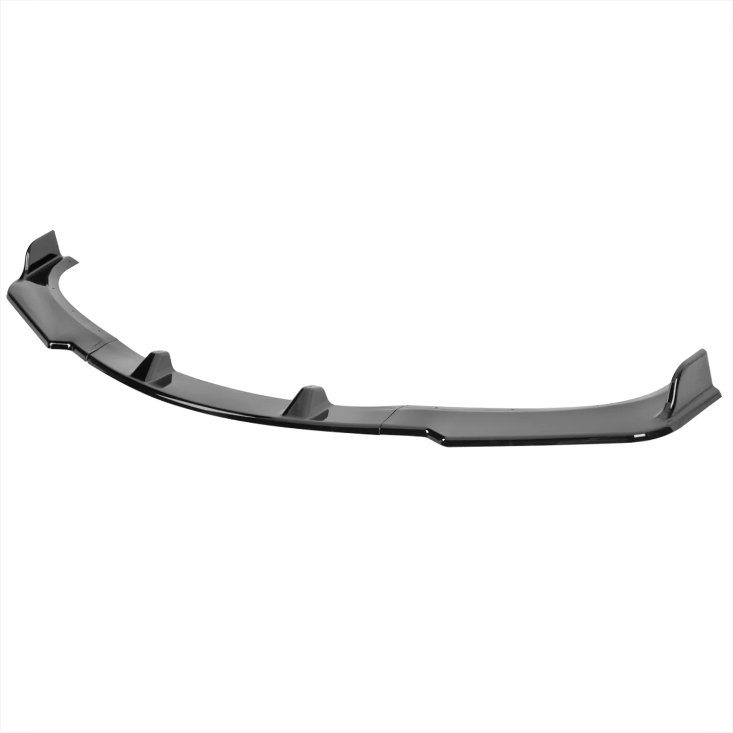2009-2011 BMW 3 Series E90 Glossy Black 3Pcs Front Bumper Lip Spoiler Kit