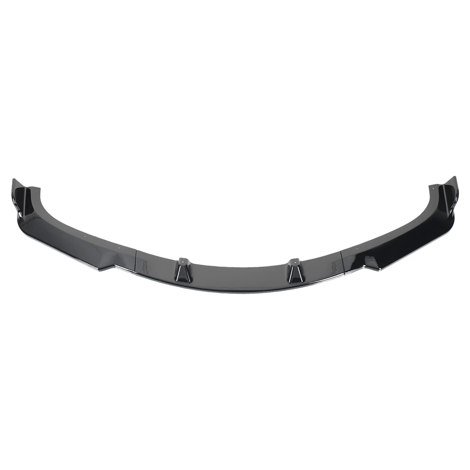2009-2011 BMW 3 Series E90 Glossy Black 3Pcs Front Bumper Lip Spoiler Kit - Image 7
