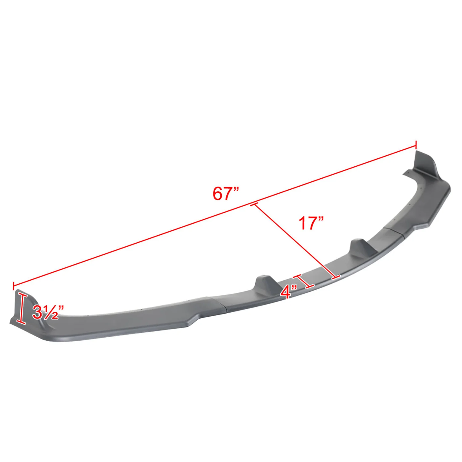 2009-2011 BMW 3 Series E90 Matte Black 3Pcs Front Bumper Lip Spoiler Kit - Image 2