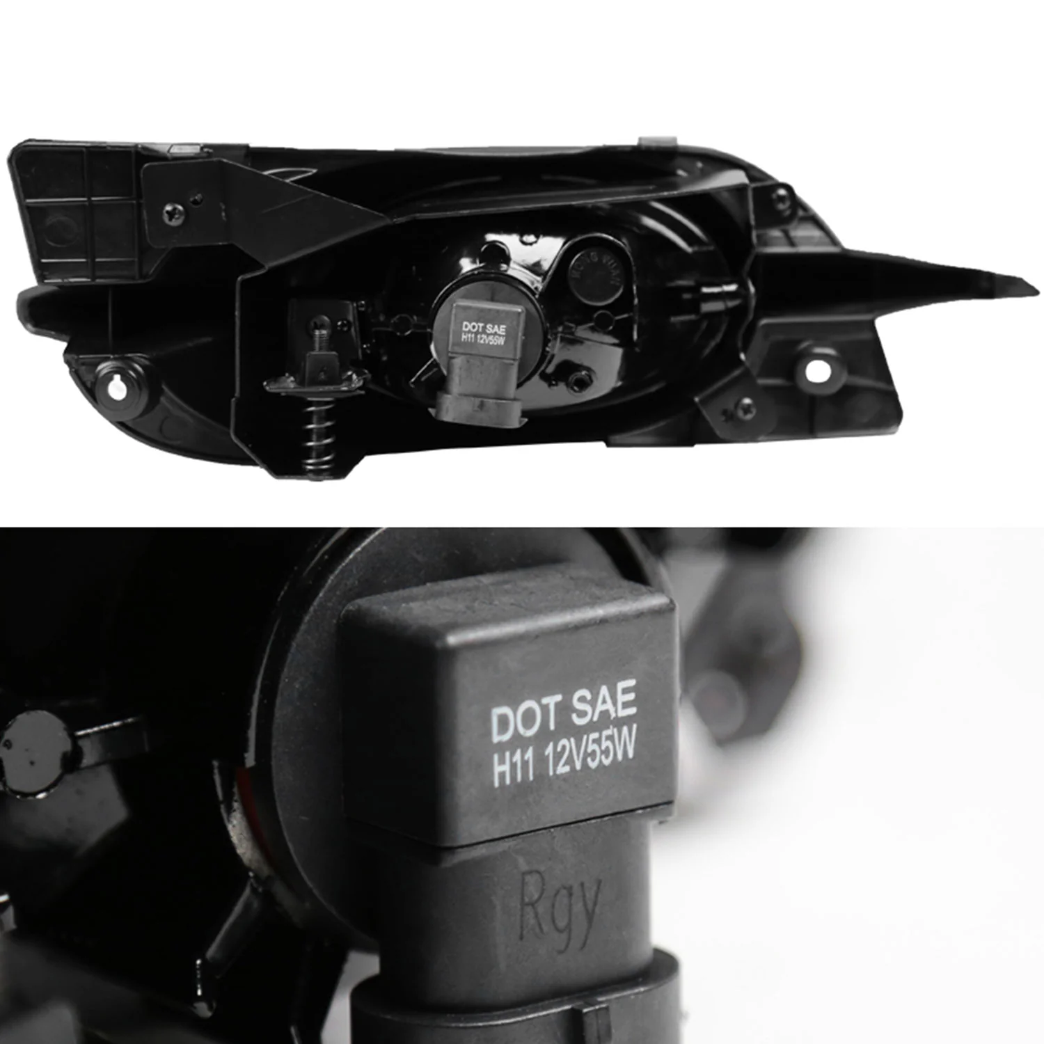 2009-2011 Honda Civic Coupe H11 Fog Lights Kit Chrome Housing/Smoke Lens - Image 7