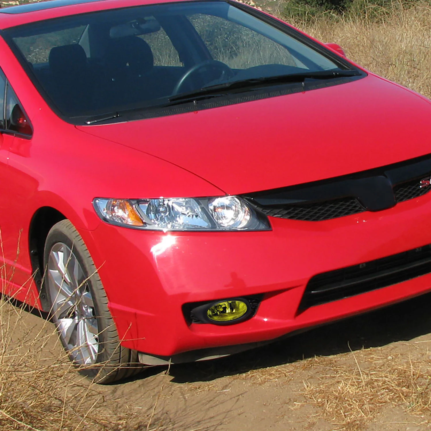 2009-2011 Honda Civic Sedan H11 Fog Lights Kit Chrome Housing/Yellow Lens - Image 10