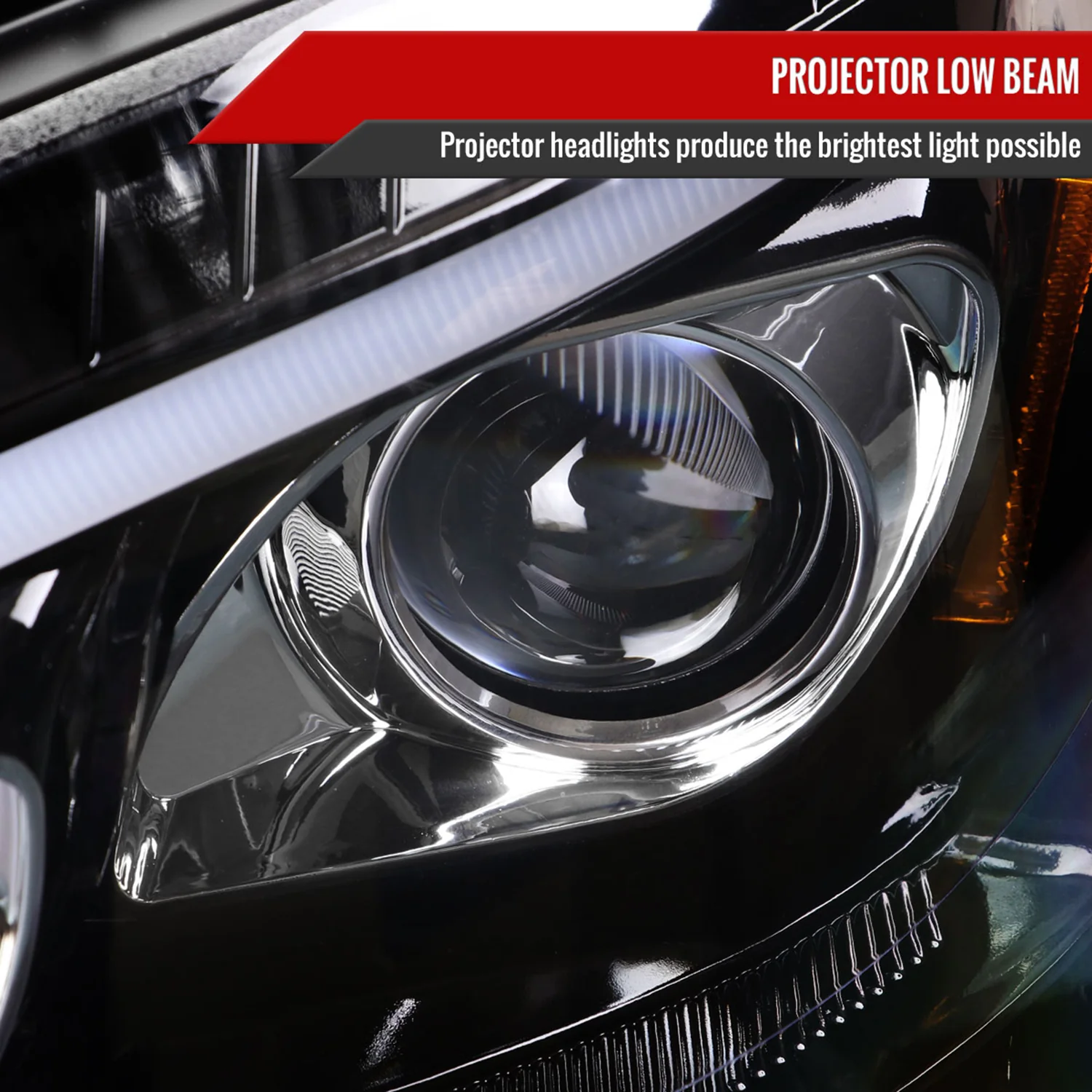 2009-2011 Mercedes Benz W164 ML-Class LED Sequetial Signal Headlights Black - Image 3