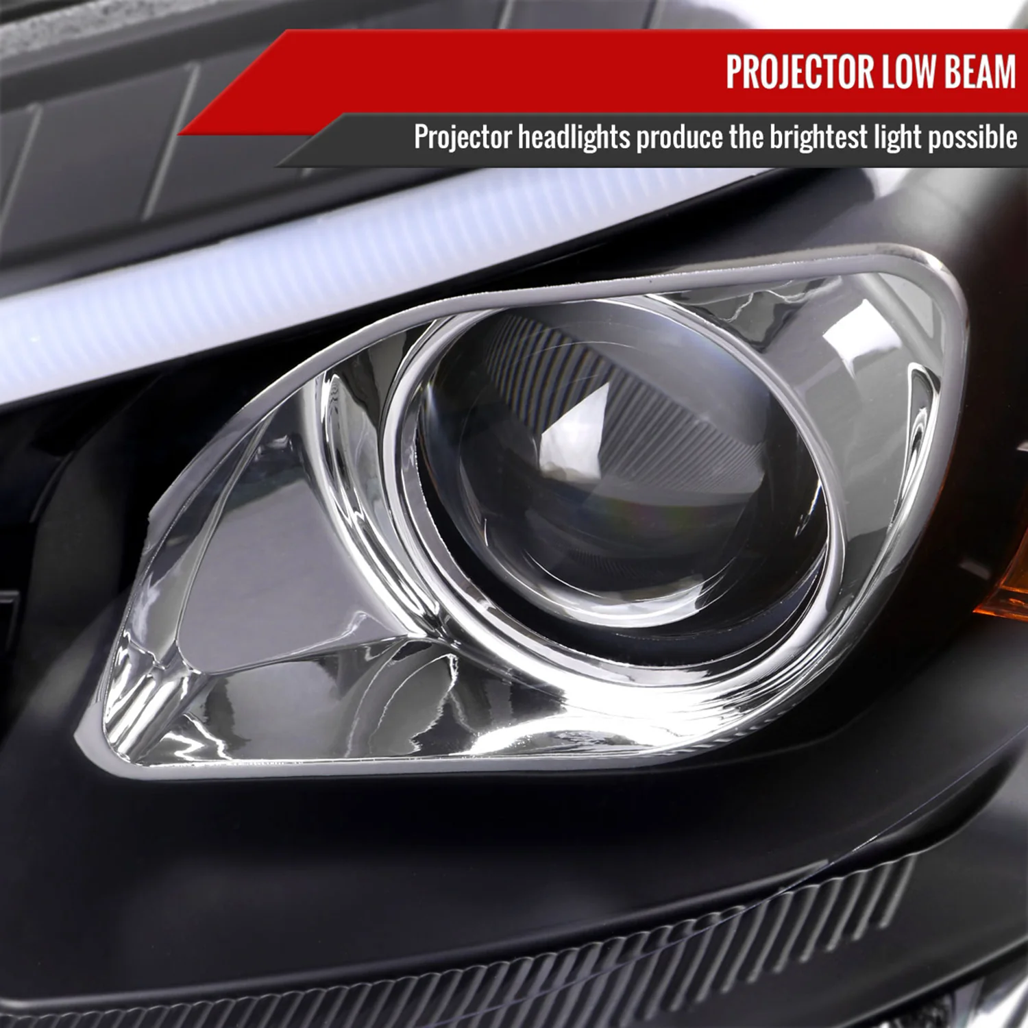 2009-2011 Mercedes W164 ML-Class LED Sequetial Signal Headlights Matte Black - Image 3