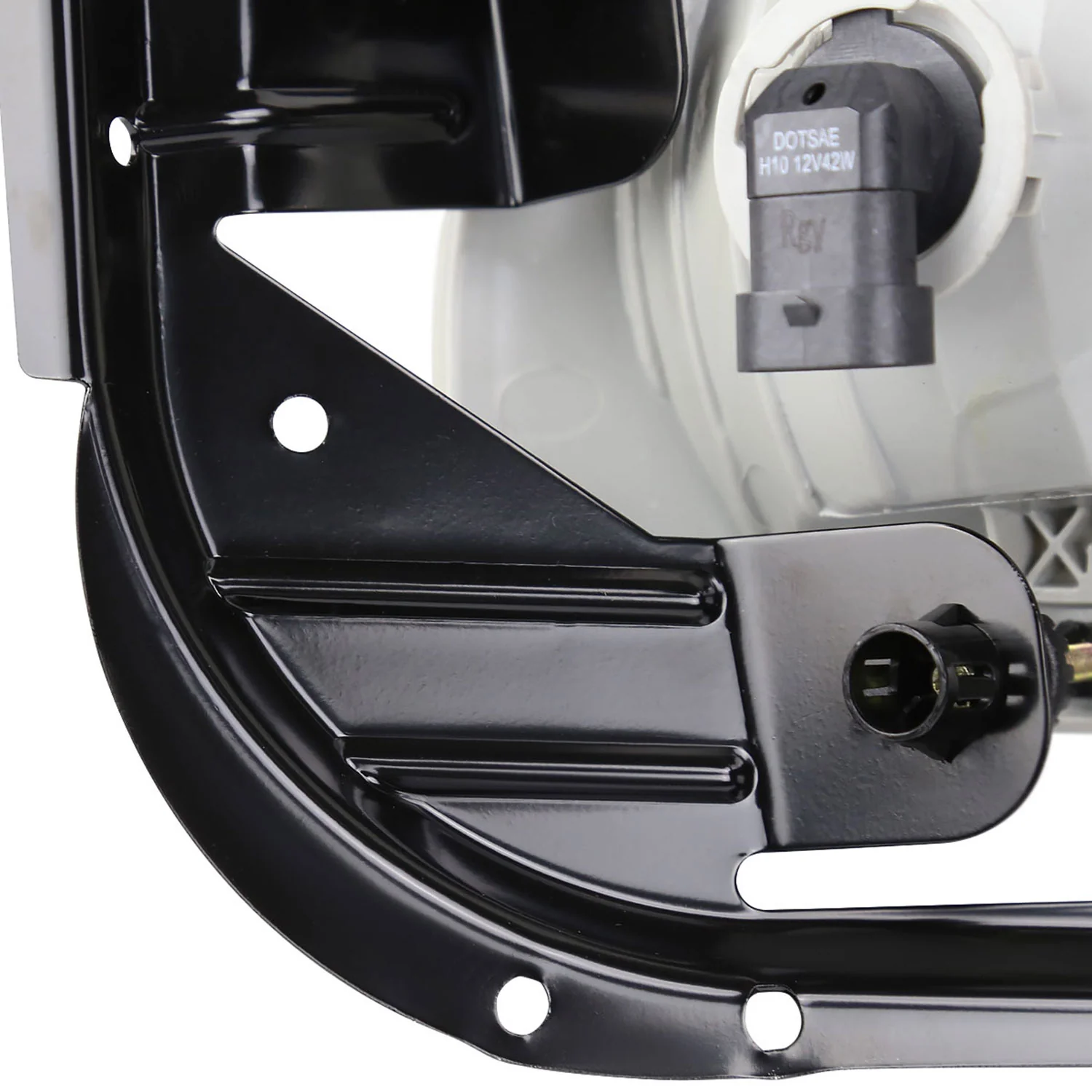 2009-2012 Dodge RAM 1500/ 2010-2018 RAM 2500/3500 H10 Fog Lights Chrome/Smoke - Image 4