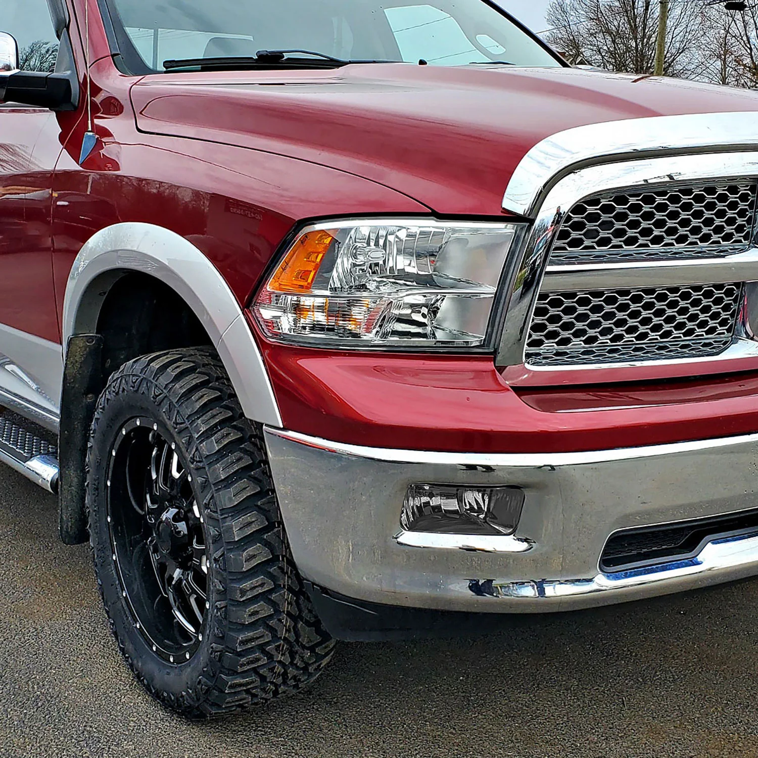 2009-2012 Dodge RAM 1500 / 2010-2018 RAM 2500 3500 H10 Fog Lights Chrome/Smoke - Image 10