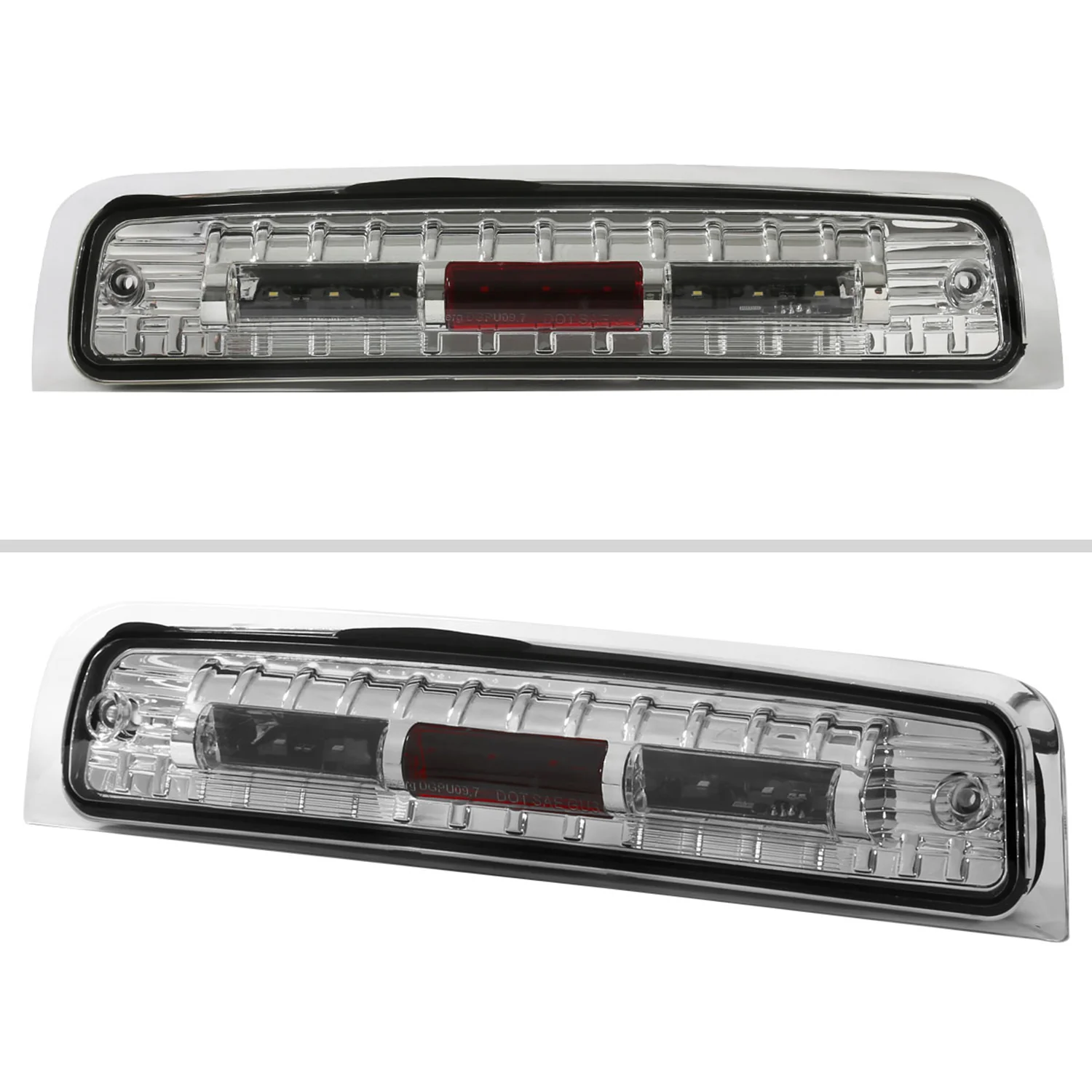 2009-2013 Dodge RAM SMD LED 3rd Brake Light Chrome Housing/Clear Lens - Image 3