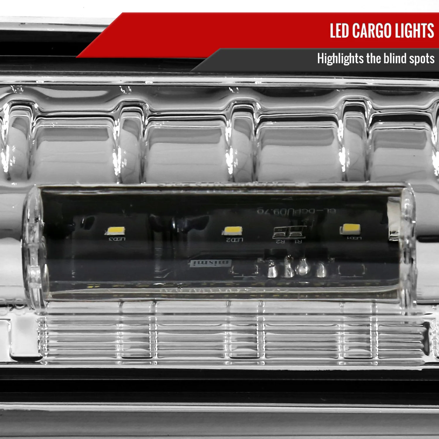 2009-2013 Dodge RAM SMD LED 3rd Brake Light Chrome Housing/Clear Lens - Image 5