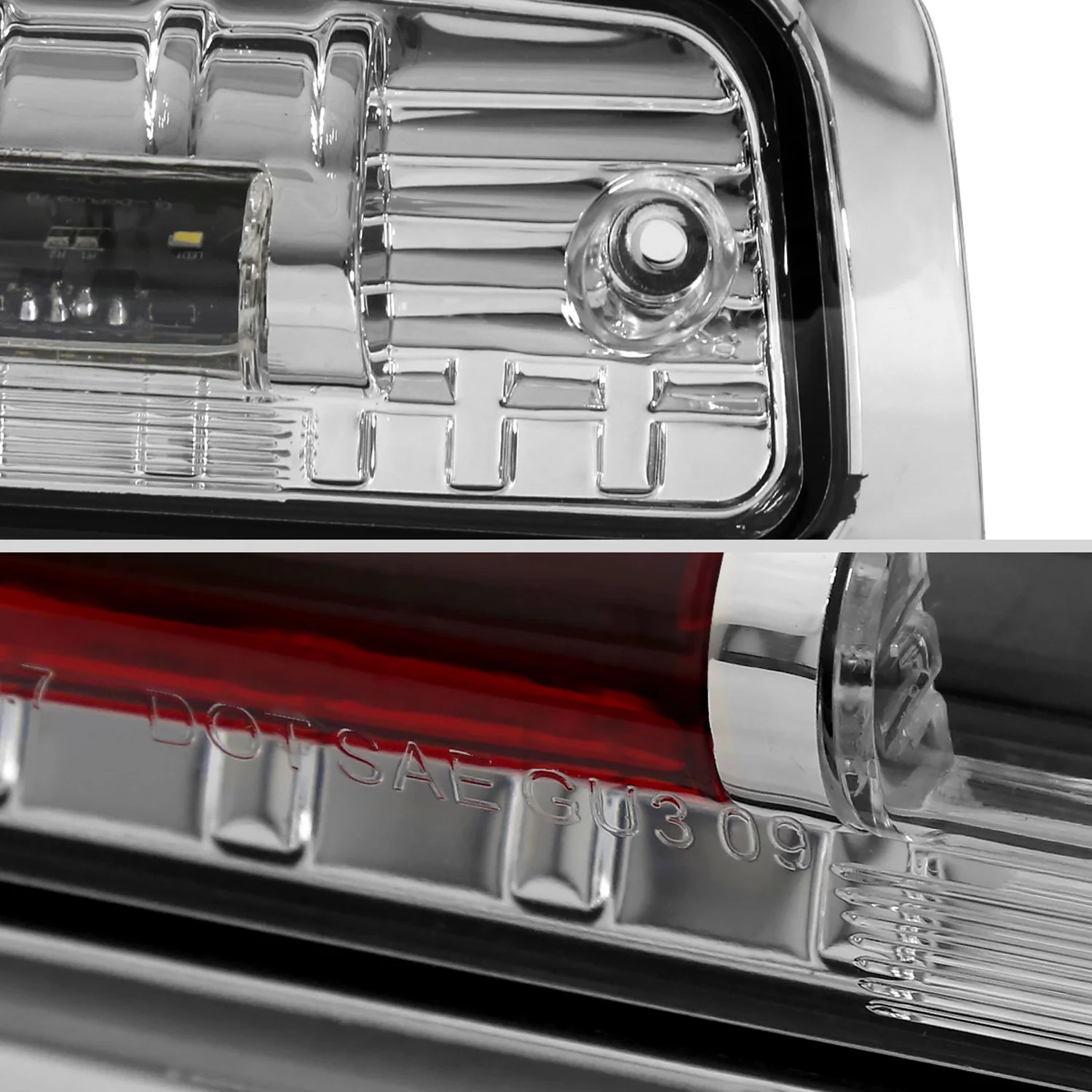 2009-2013 Dodge RAM SMD LED 3rd Brake Light Chrome Housing/Clear Lens - Image 6
