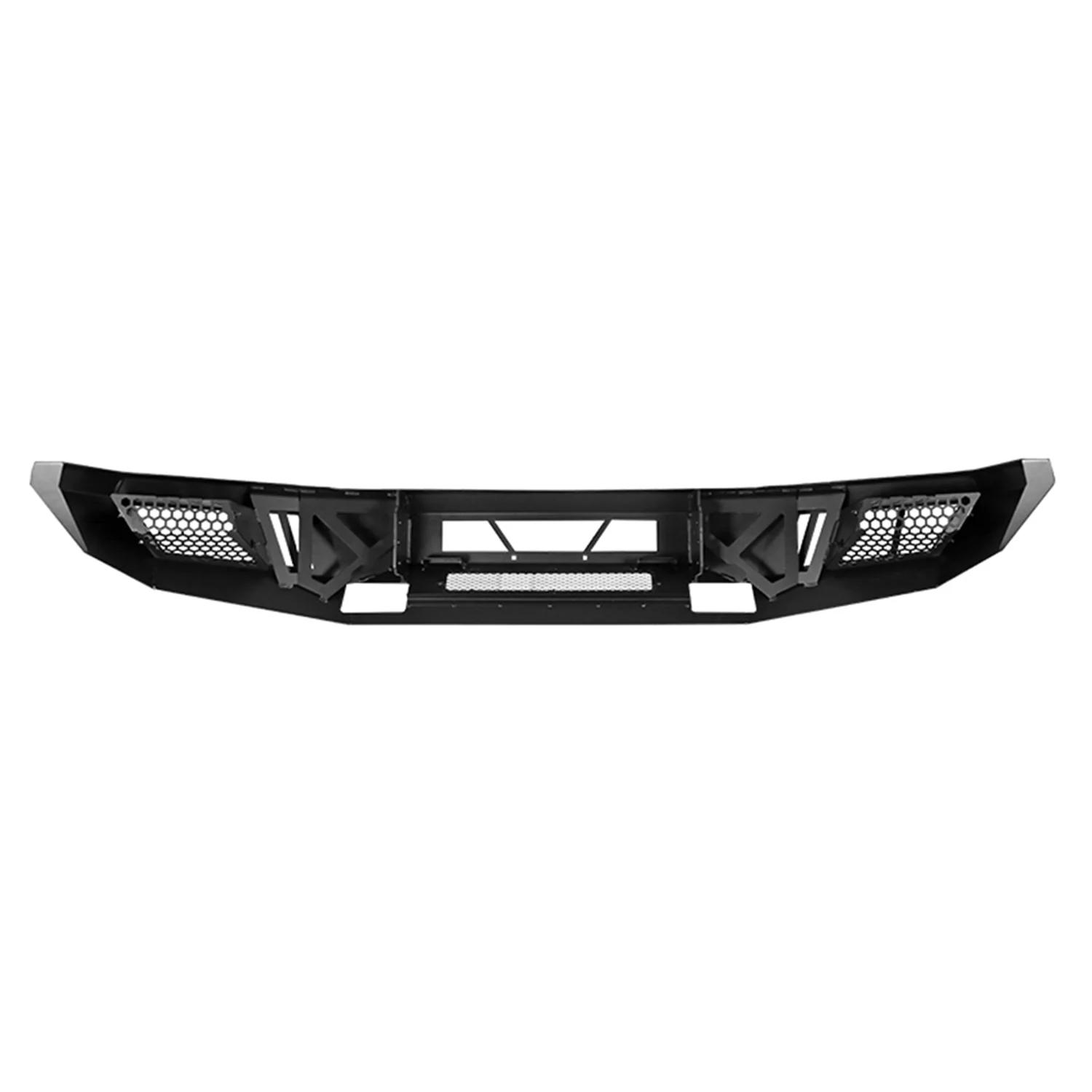 2009-2014 Ford F-150 Black Heavy Duty Steel Front Bumper & LED Light Ports - Image 7