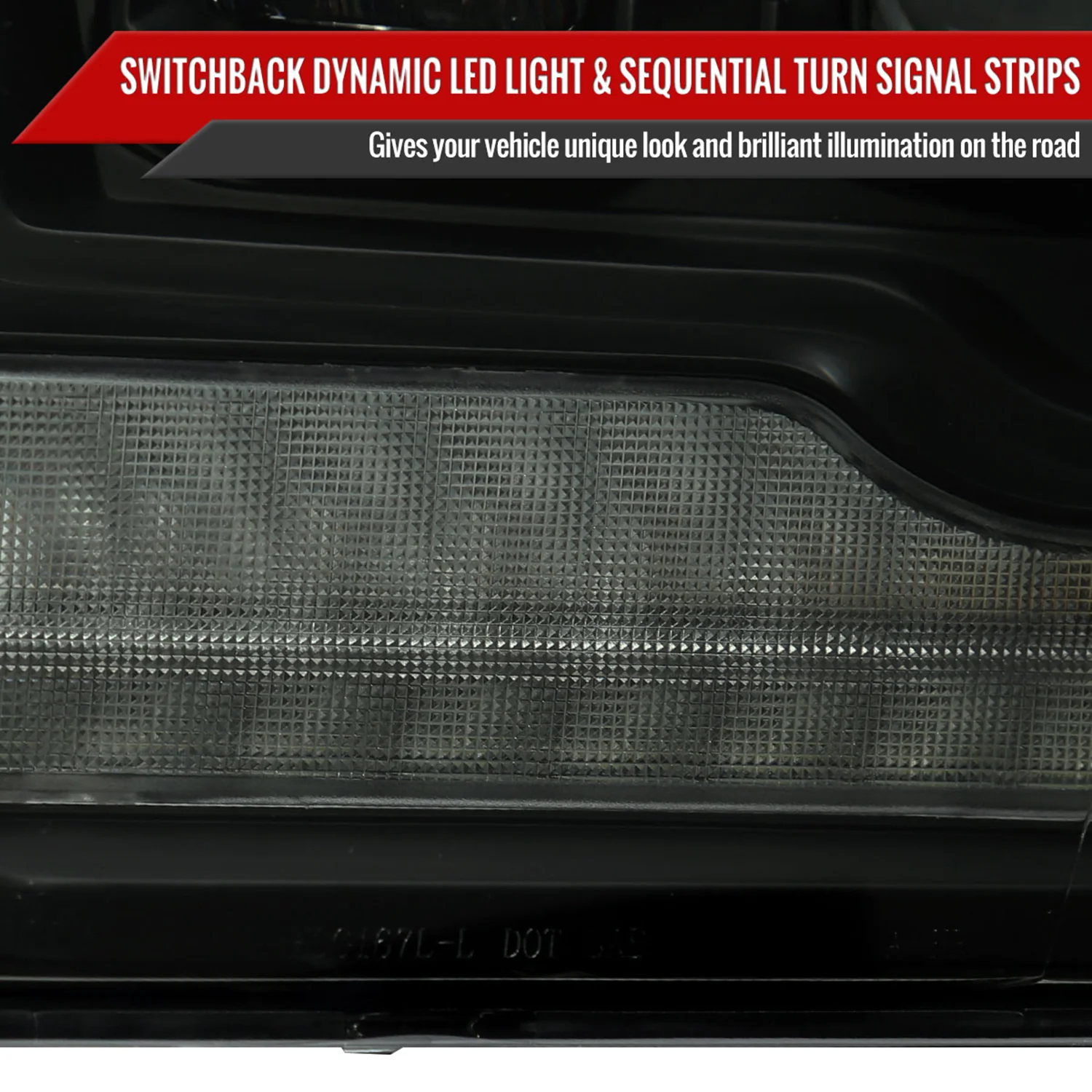 2009-2018 Dodge RAM 1500 / Classic /2500 3500 Full LED Headlights Smoked Black - Image 6