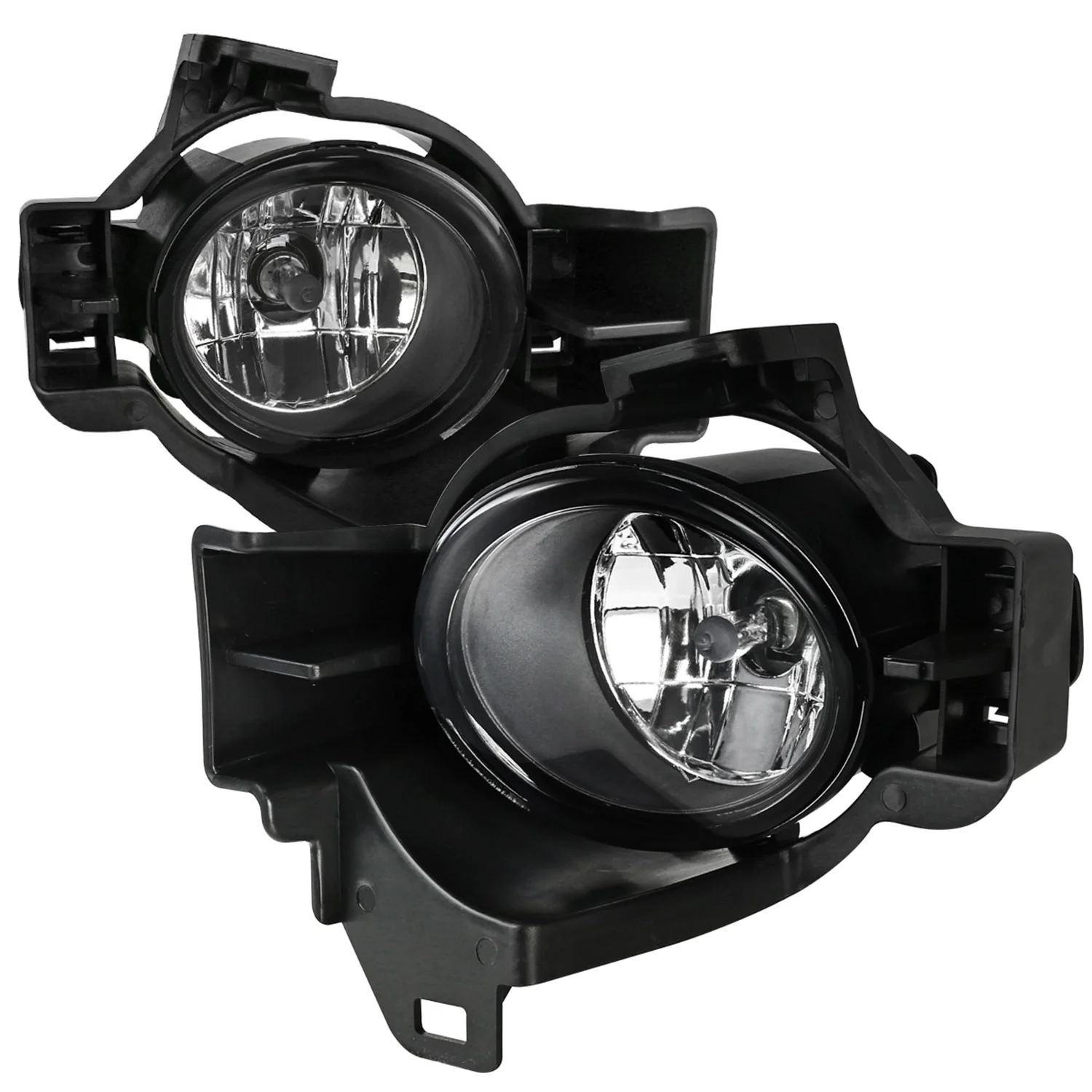 2010-2012 Nissan Altima Sedan H11 Fog Lights Kit Chrome Housing/Clear Lens
