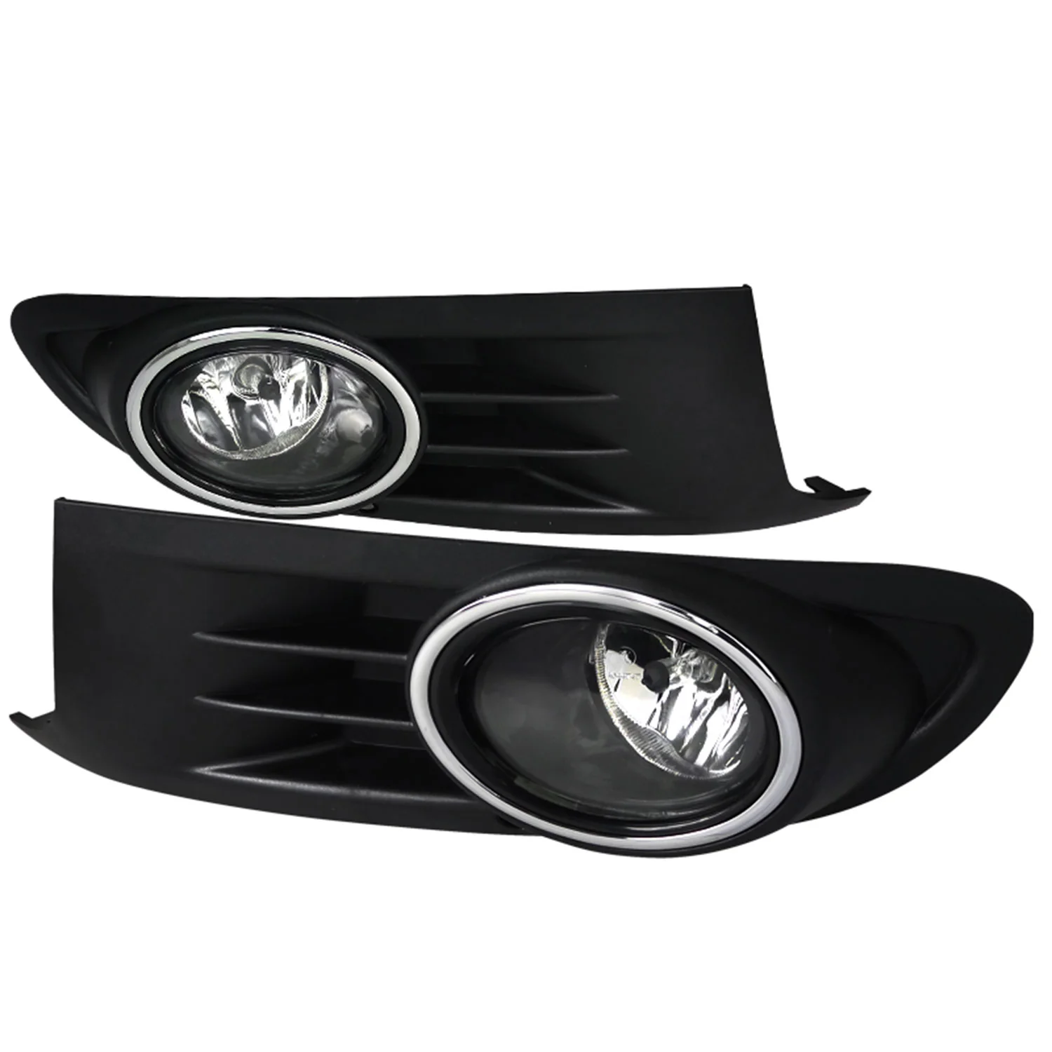 2010-2014 VW Jetta/Golf Mk6 TDI/TSI 12V/55W 9006 Fog Lights Kit Chrome/Clear