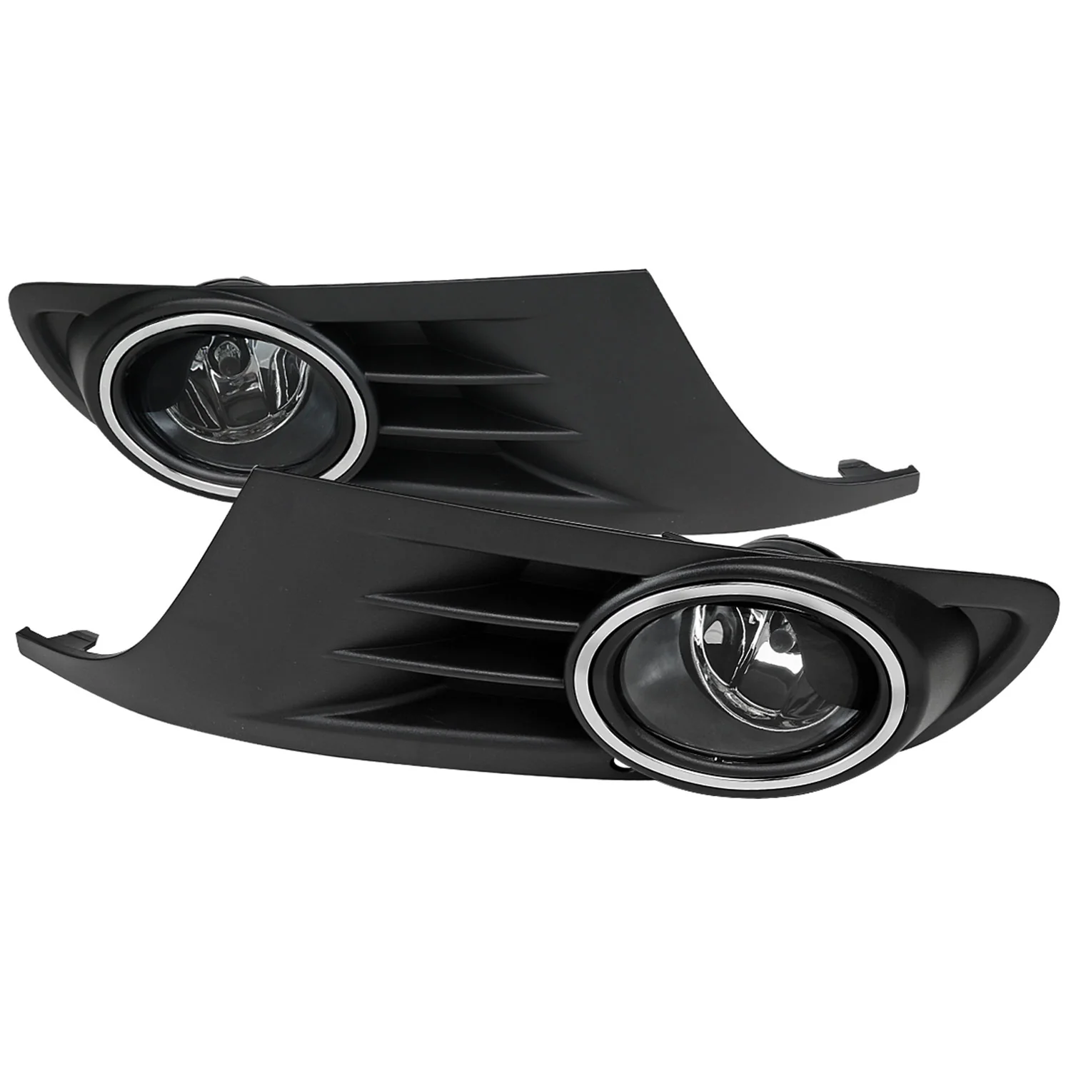 2010-2014 VW Jetta/Golf Mk6 TDI/TSI 9006 Fog Lights Kit Chrome/Clear Lens