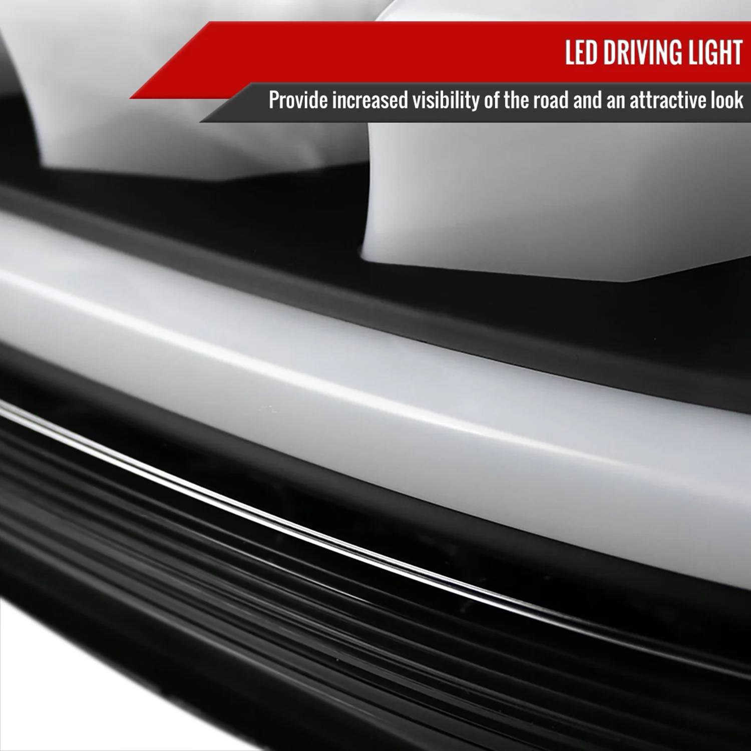 2010-2016 Hyundai Genesis Coupe White Bar LED Tail Lights Matt Black/Clear - Image 4