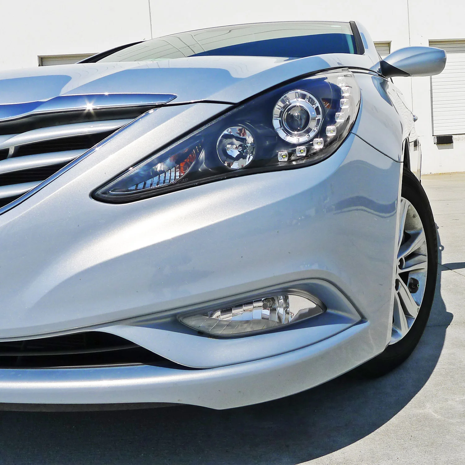2011-2013 Hyundai Sonata 12V/27W 881 Fog Lights Kit Chrome/Clear Lens - Image 10