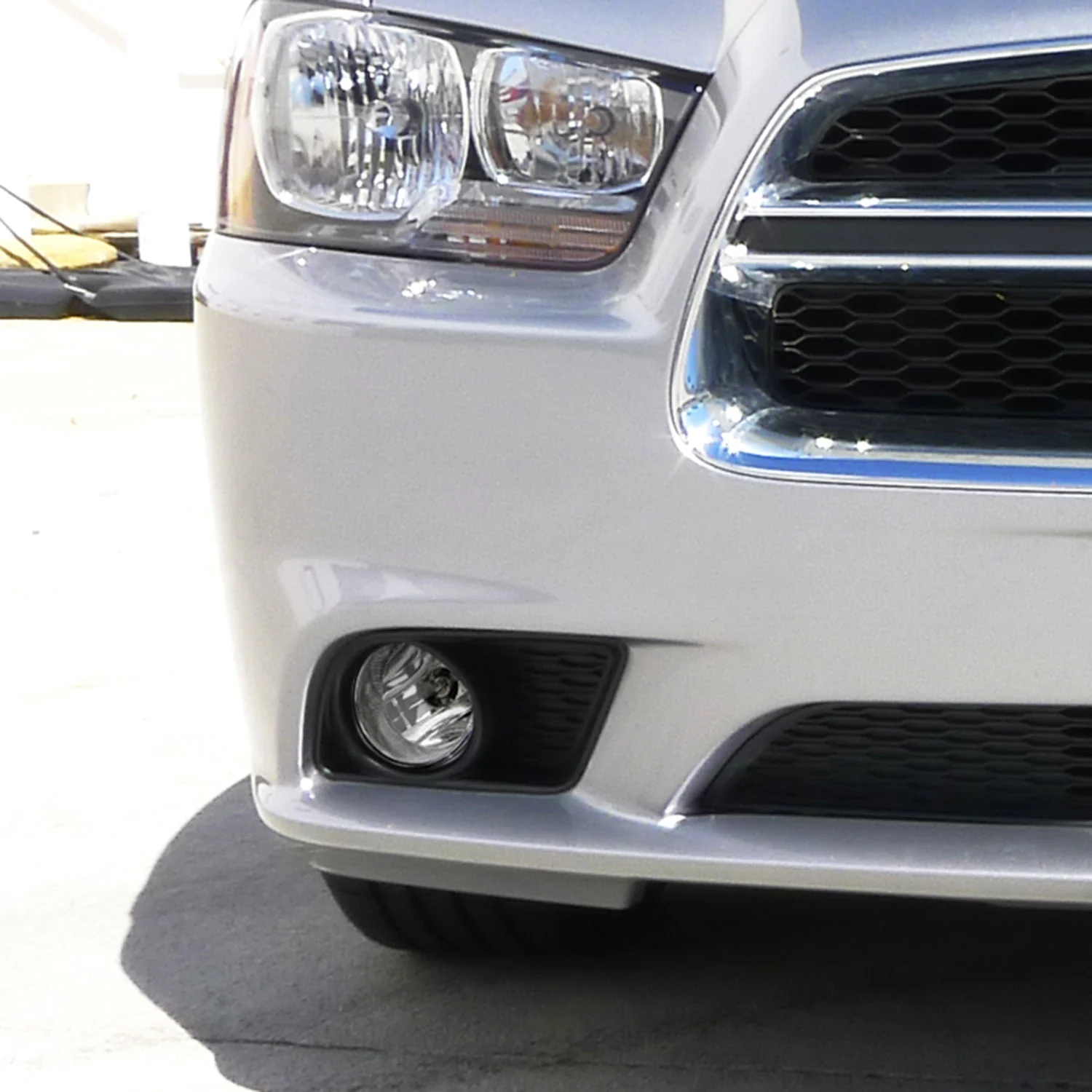 2011-2014 Dodge Charger 12V/35W Fog Lights Kit Chrome Housing/Clear Lens - Image 10