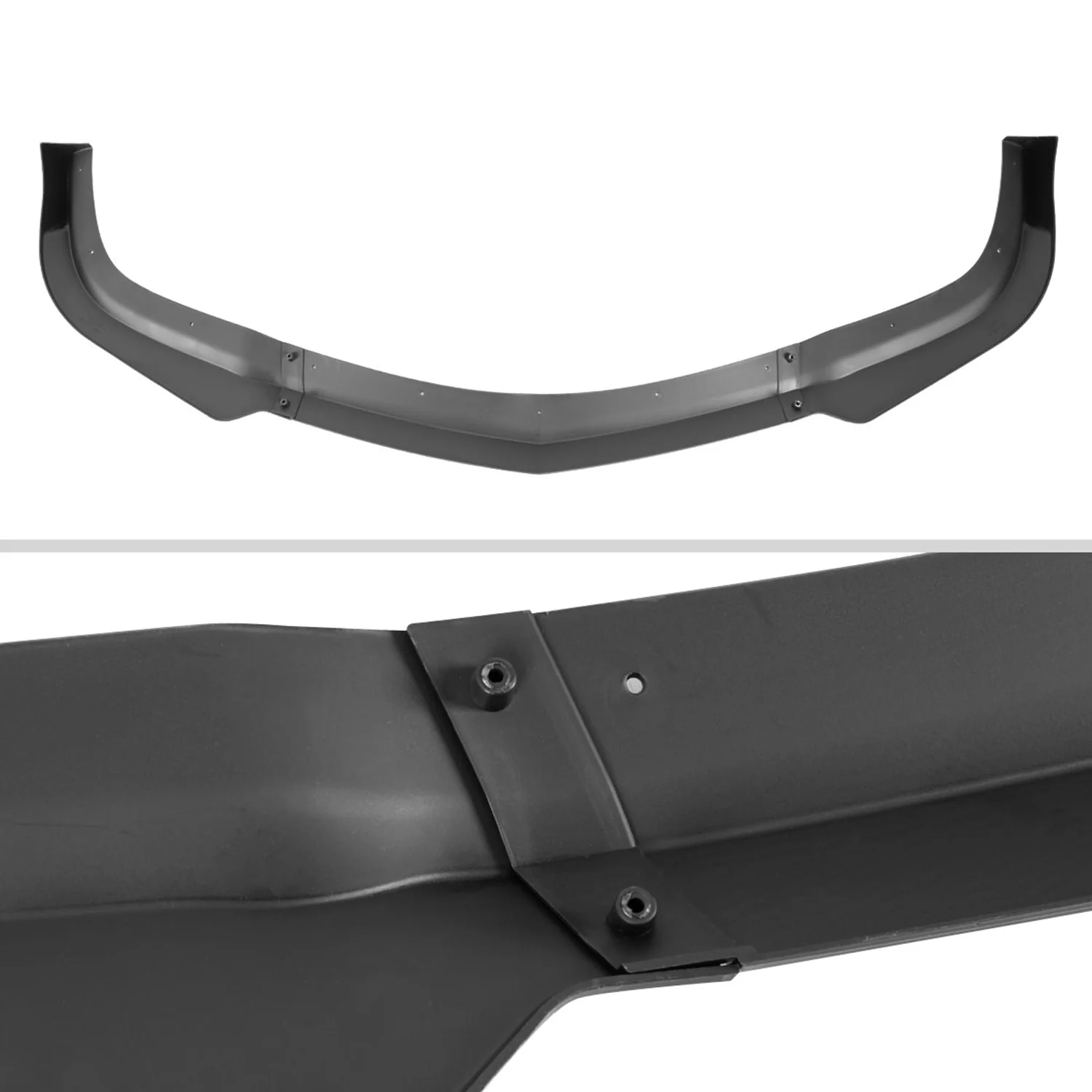 2011-2014 Dodge Charger SRT8 Matte Black 3PC Front Bumper Lip Splitter Kit - Image 6