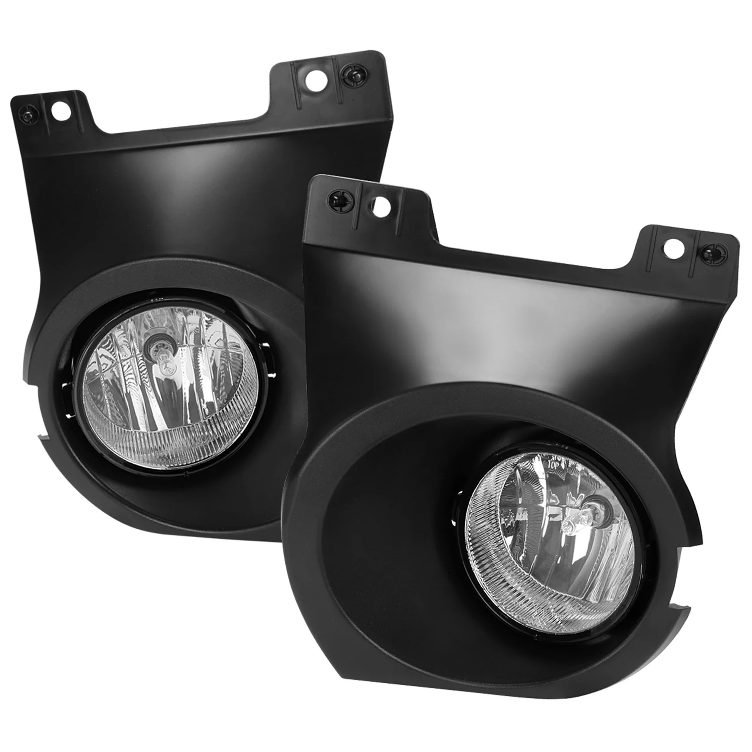 2011-2014 Ford F-150 Fog Light Bezels Chrome Housing/Clear Lens