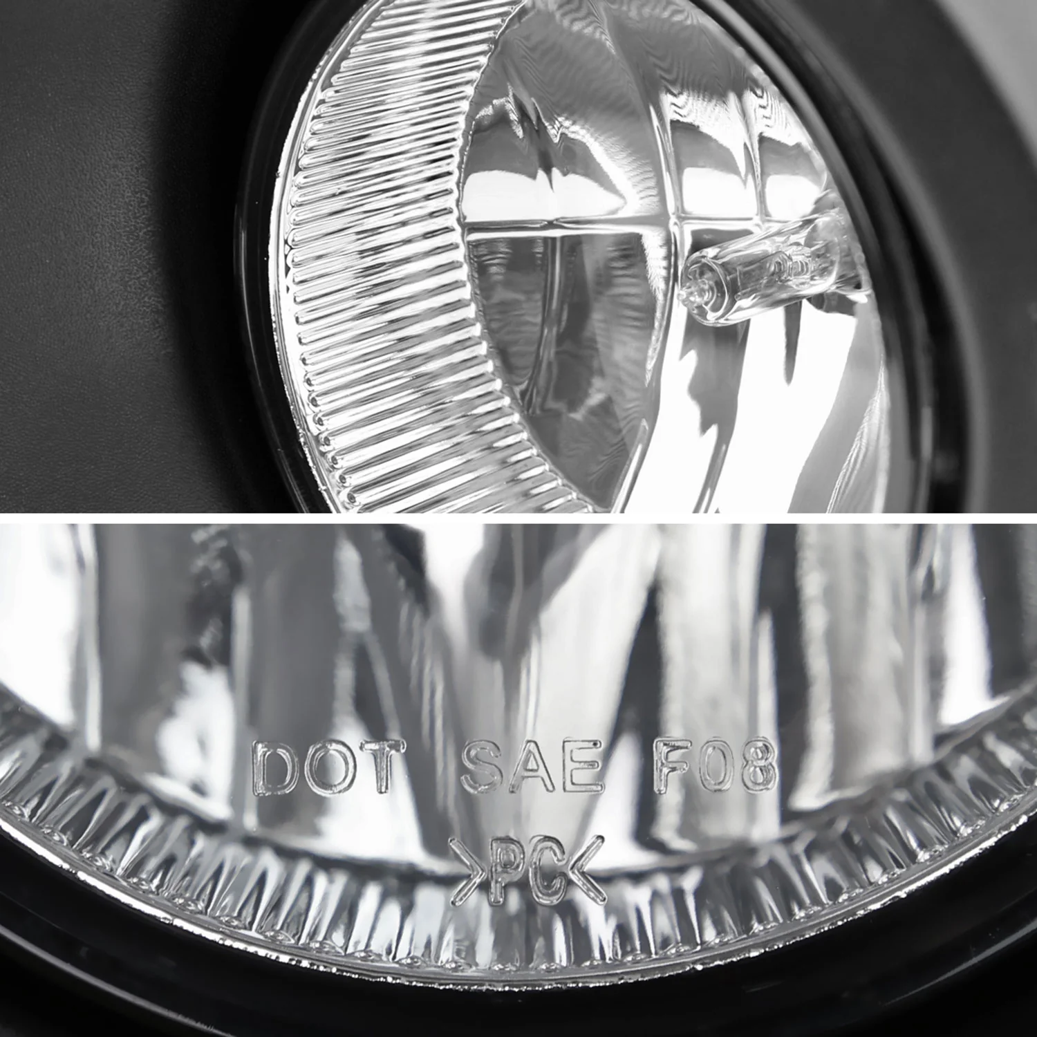 2011-2014 Ford F-150 Fog Light Bezels Chrome Housing/Clear Lens - Image 2