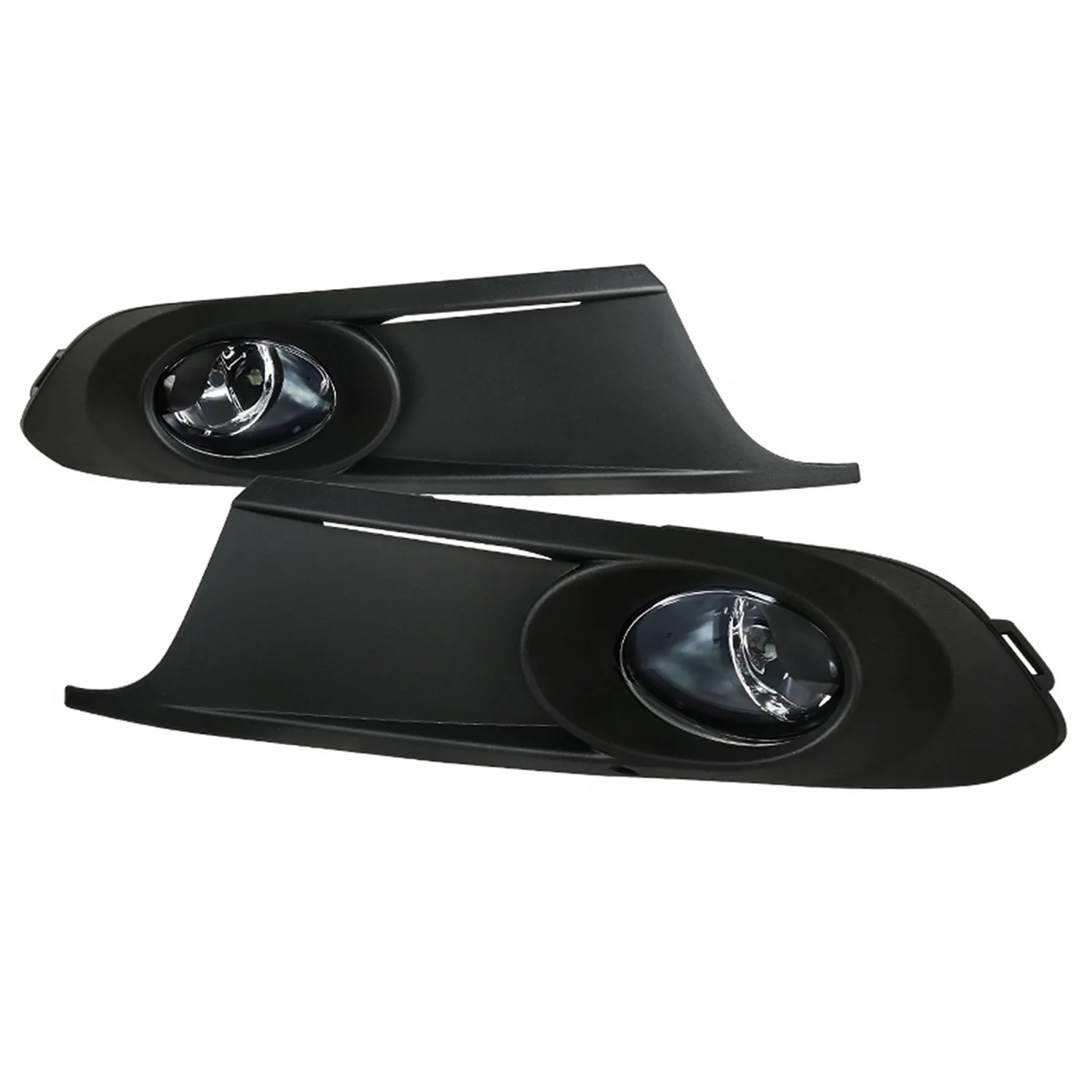 2011-2014 VW Jetta Sedan 9006 Fog Lights Kit Chrome/Clear Lens