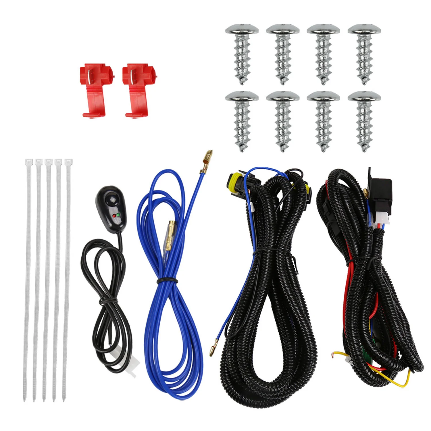 2011-2015 Ford Explorer H11 Fog Lights Kit Switch & Wiring Harness Chrome - Image 7