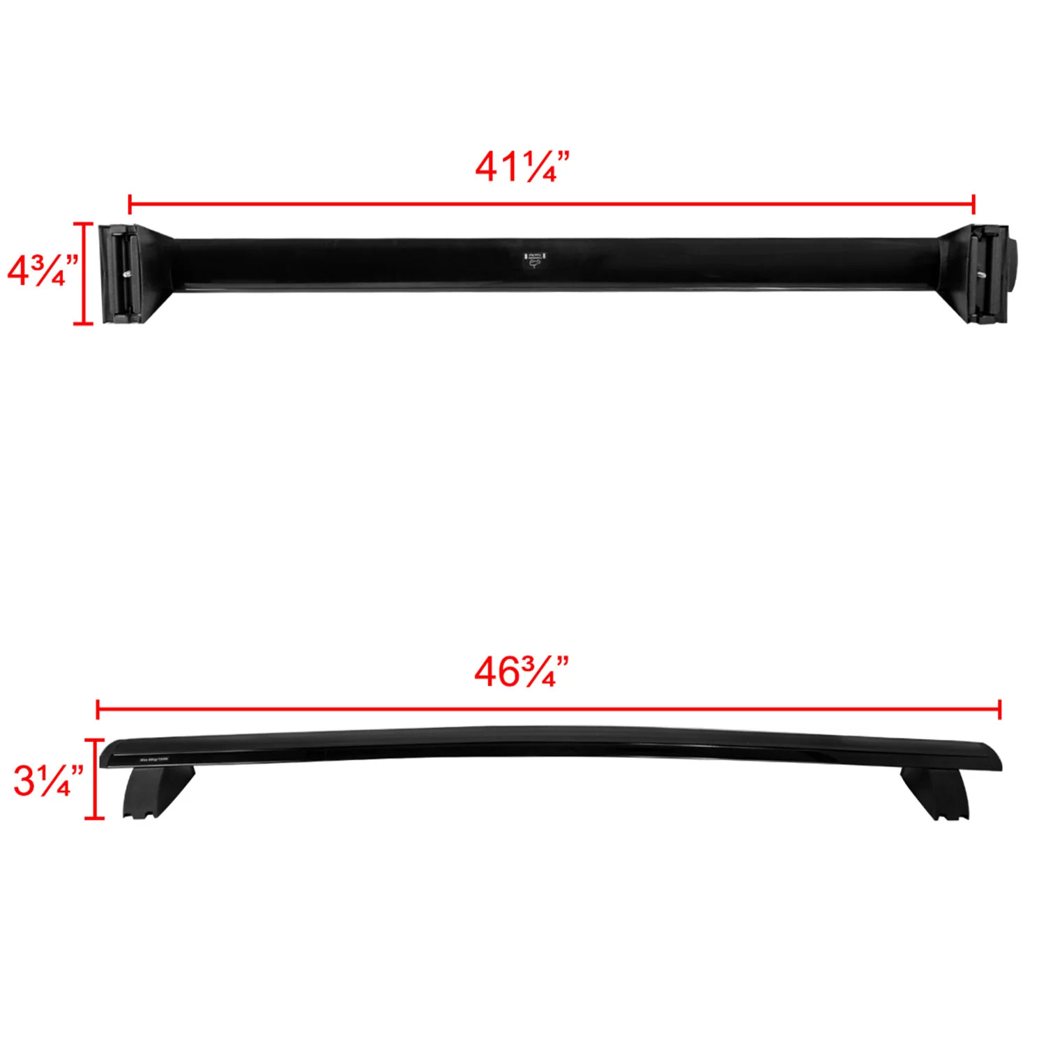 2011-2018 Jeep Grand Cherokee Aluminum Roof Rack Cross Bars Black - Image 2