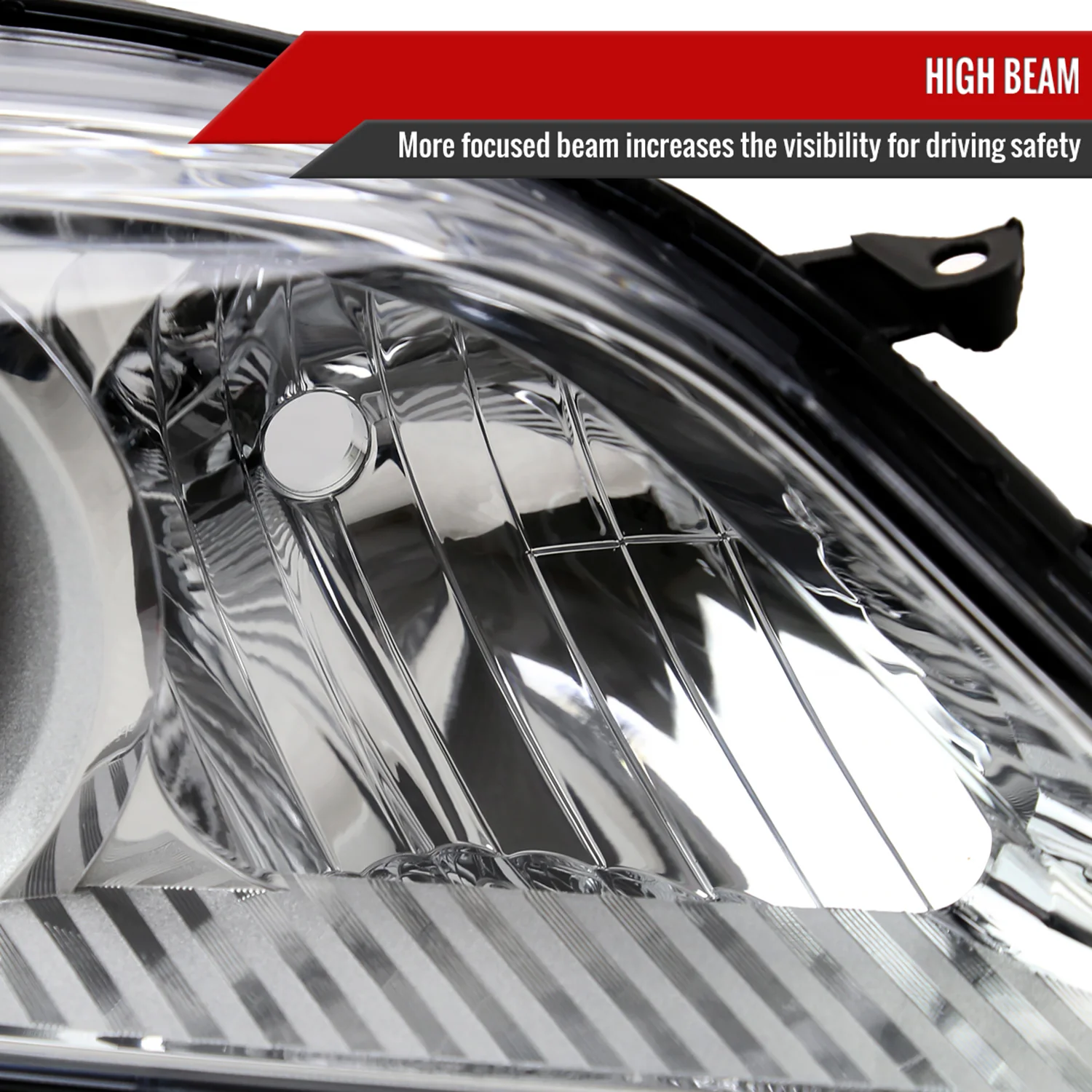 2011-2020 Toyota Sienna Passenger/Right Side Projector Headlights Chrome/Clear - Image 4