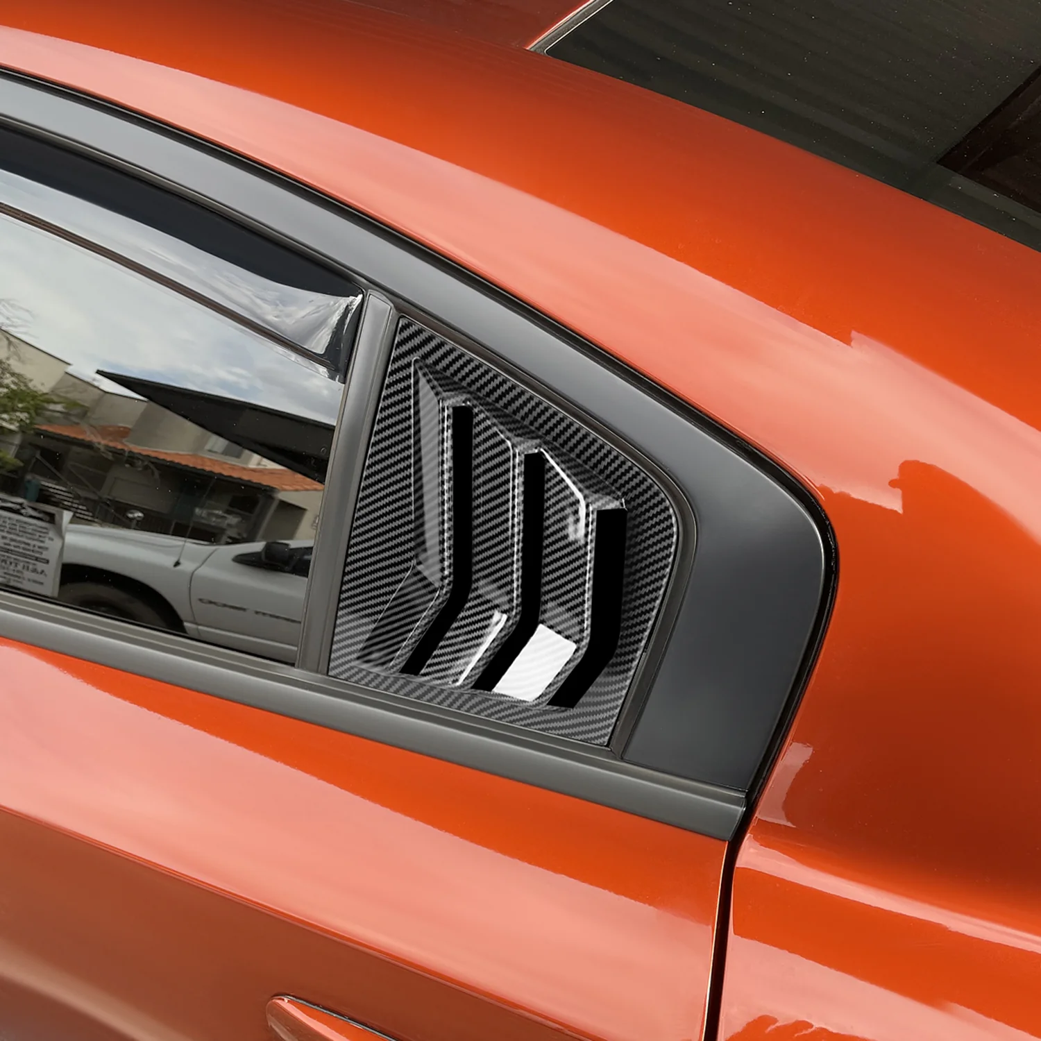 2011-2021 Dodge Charger Carbon Fiber Side Window Louvers Vent - Image 10
