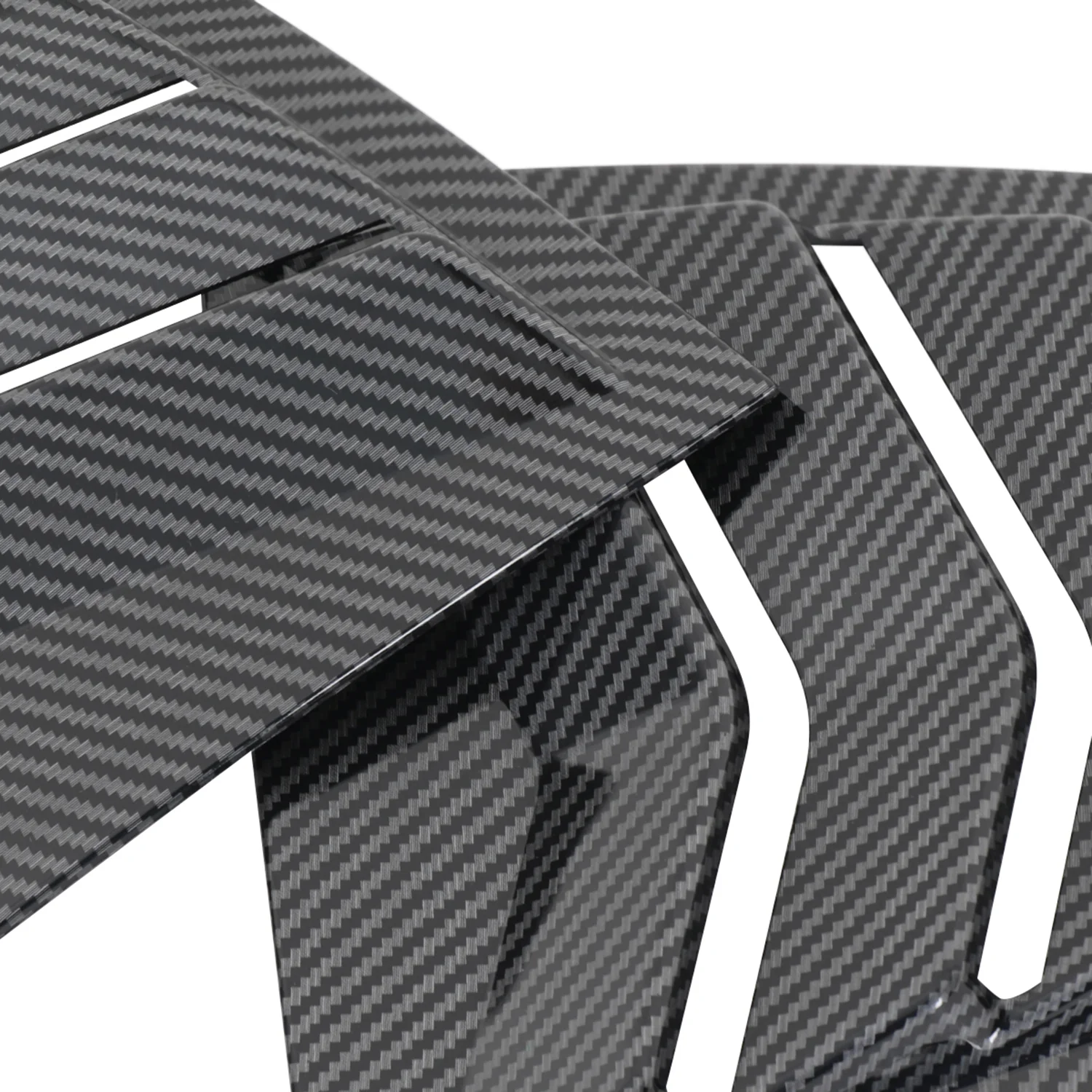 2011-2021 Dodge Charger Carbon Fiber Side Window Louvers Vent - Image 4