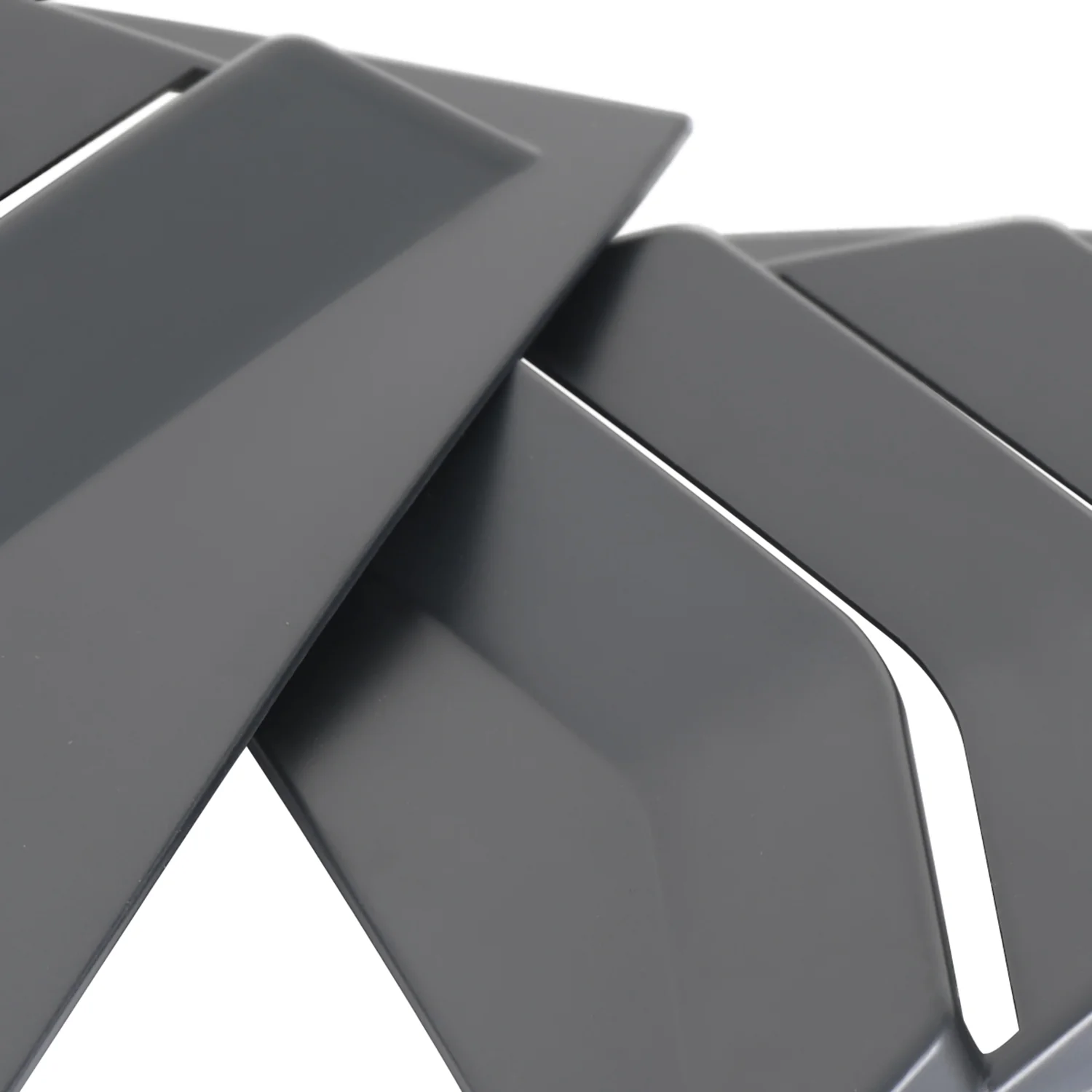 2011-2021 Dodge Charger Matte Black Side Window Louvers Vent - Image 4
