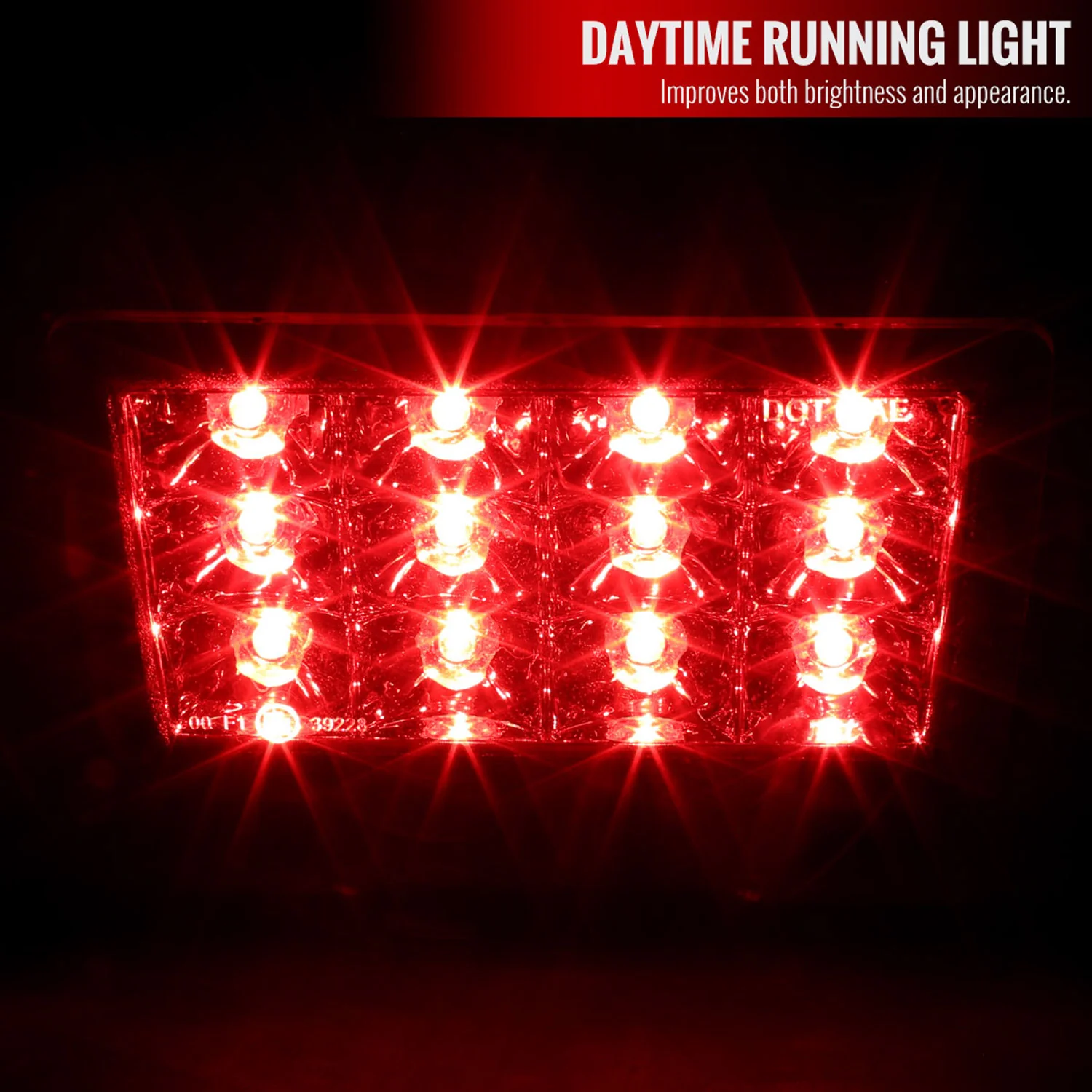 2011-2021 Subaru Impreza WRX STI F1 Style LED 3rd Brake Light Chrome/Red Lens - Image 3