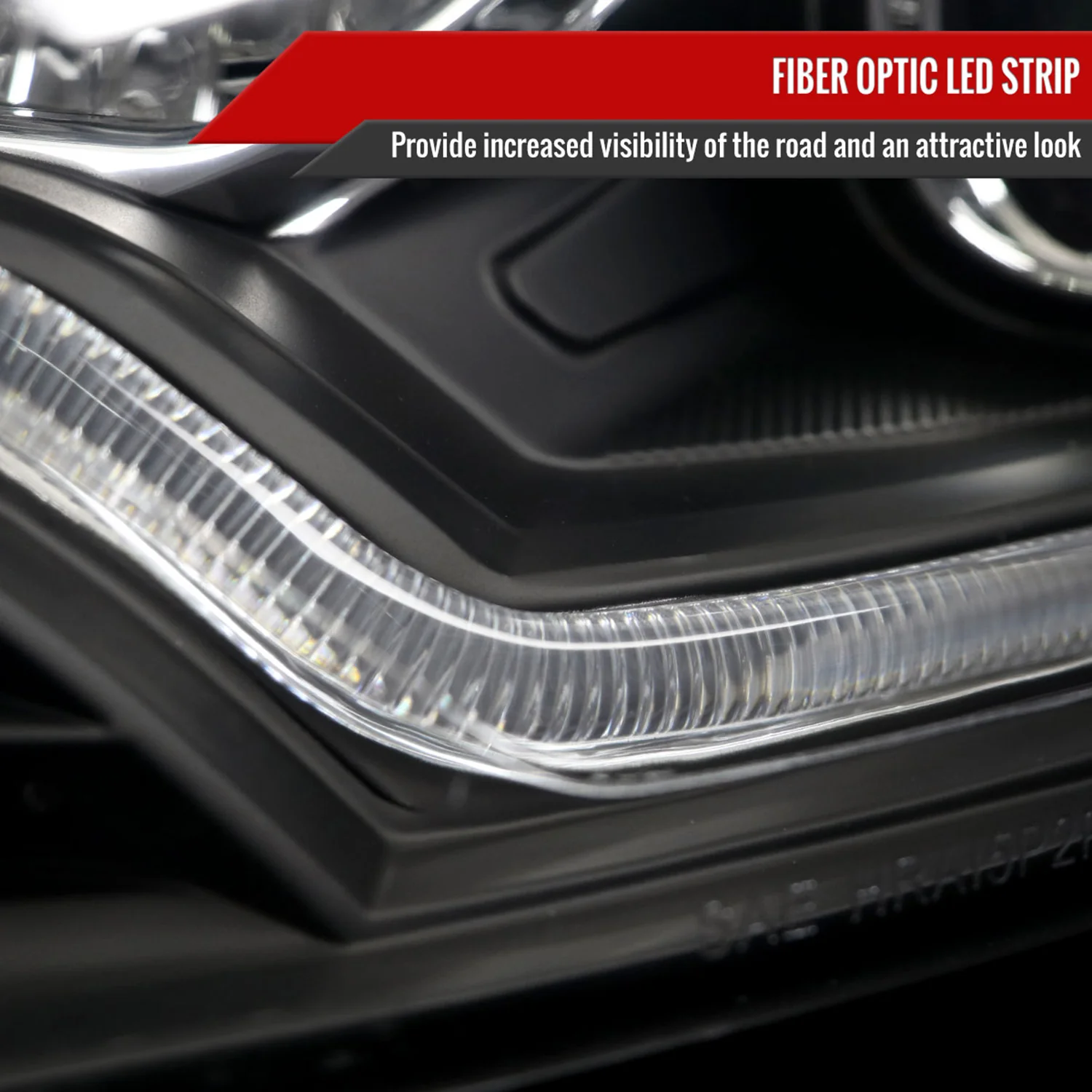 2012-2014 Ford Focus Projector Headlights LED Light & Turn Signal Lights Black - Image 5