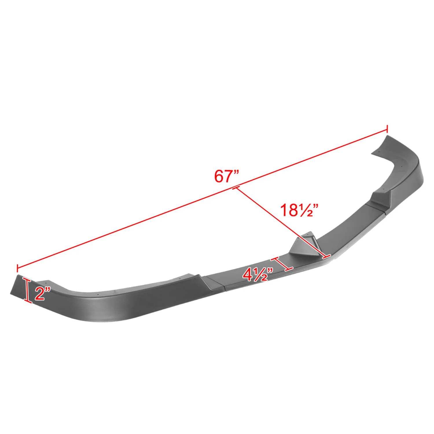 2012-2014 Mercedes Benz W204 C Class Matt Black Front Bumper Lip Splitter Kit - Image 2