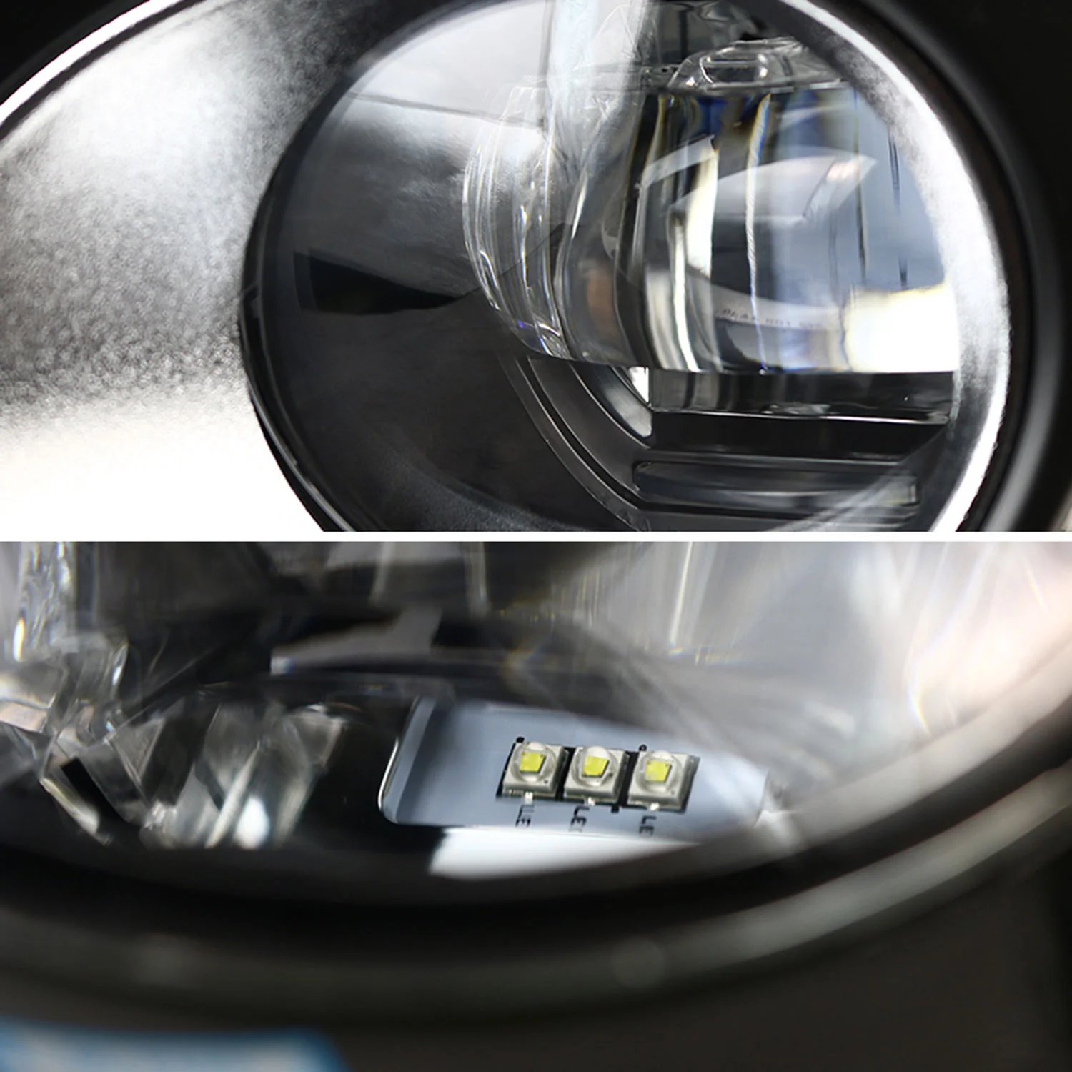 2012-2014 Toyota Camry SMD LED Fog Lights Switch & Black Bezels Chrome - Image 3