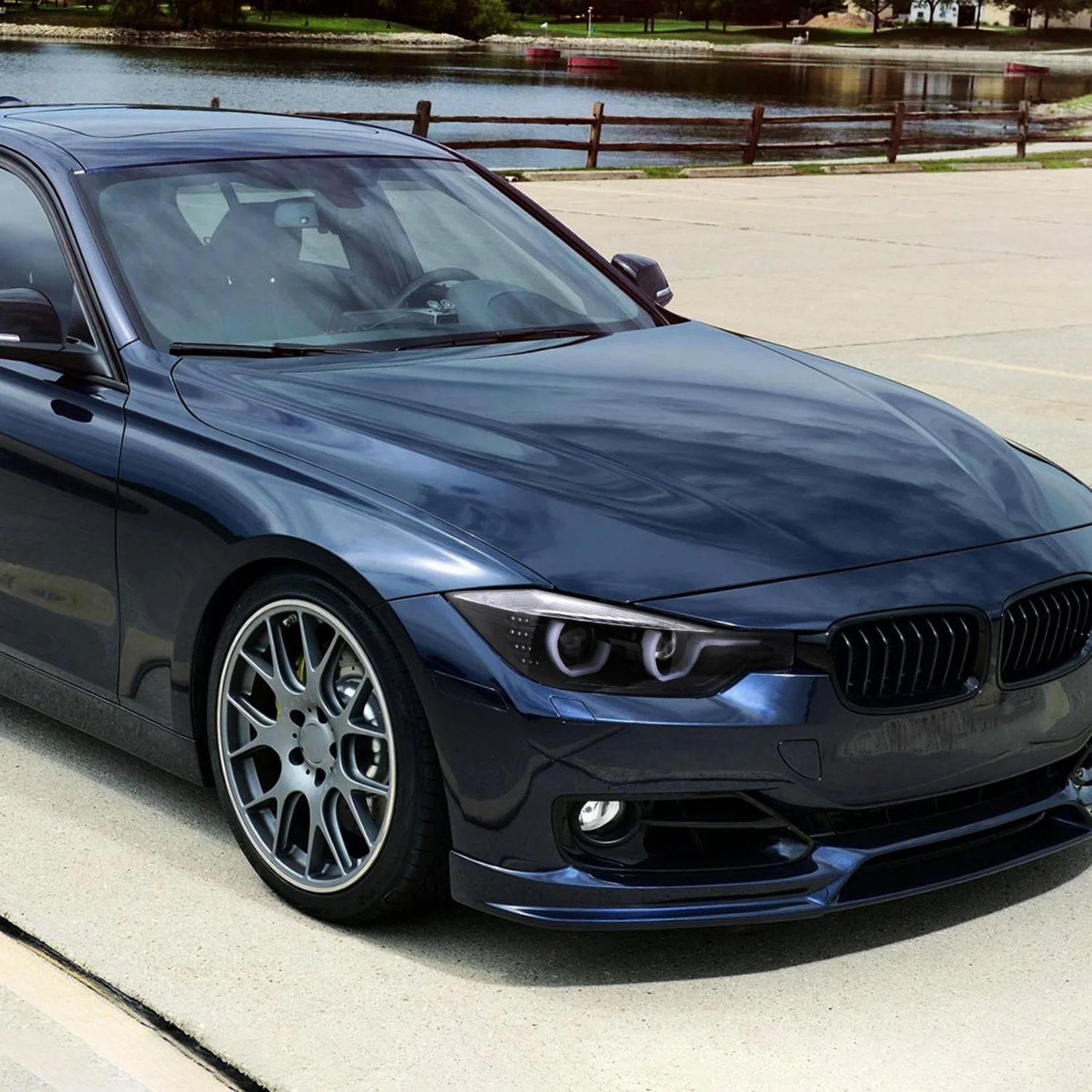 2012-2015 BMW F30 3 Series Sedan Dual LED Headlights LED Signal Jet Black - Image 10