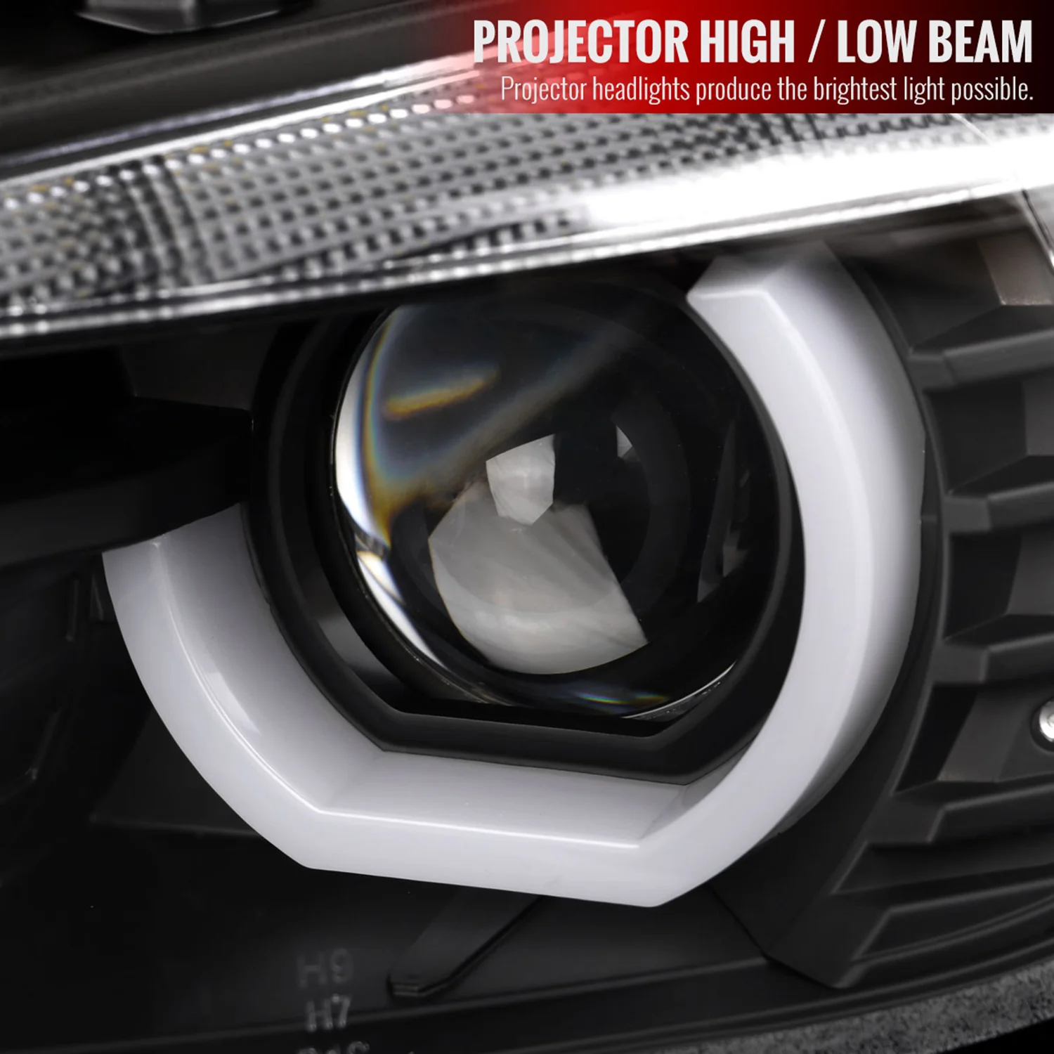 2012-2015 BMW F30 3 Series Sedan Dual LED Headlights LED Signal Matte Black - Image 2