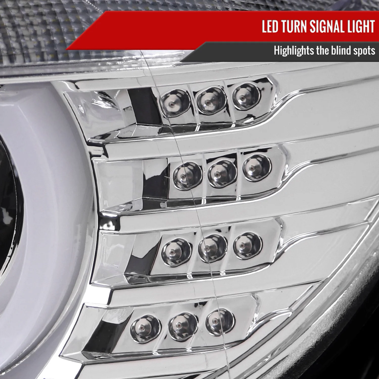 2012-2015 BMW F30 3 Series Sedan Dual U-Bar Headlights LED Signal Lights Chrome - Image 6