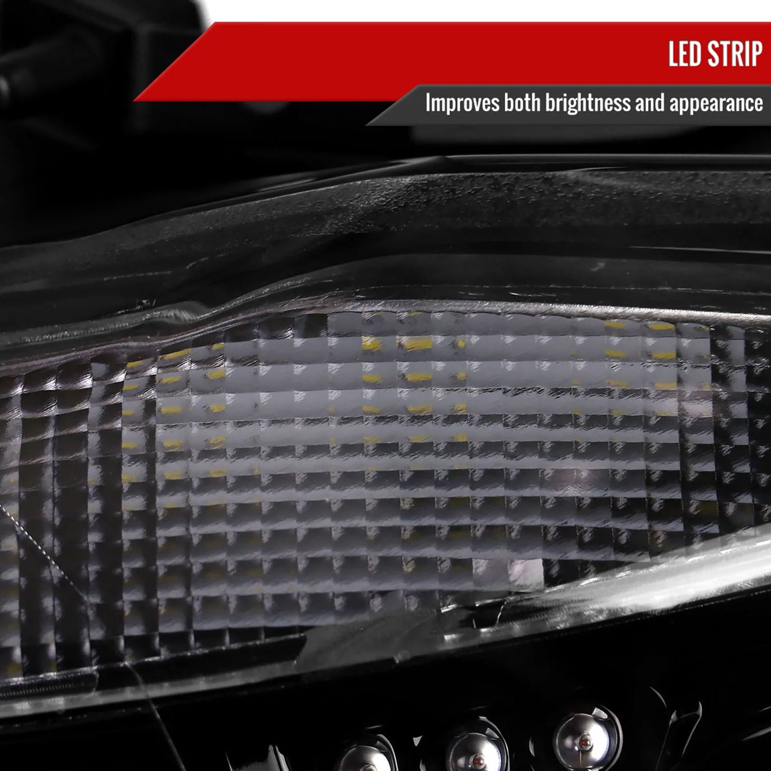 2012-2015 BMW F30 3 Series Sedan Dual U-Bar Headlights LED Signal Lights Jet Black - Image 4