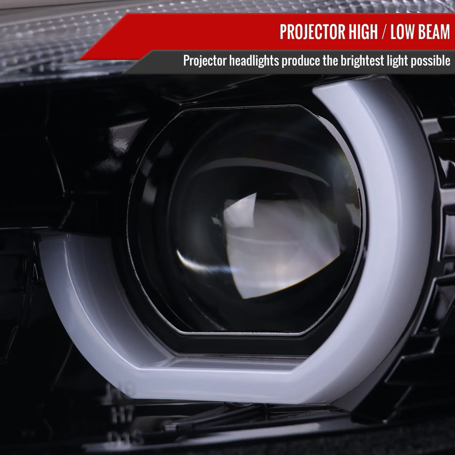 2012-2015 BMW F30 3 Series Sedan Dual U-Bar Headlights LED Signal Lights Smoke - Image 3