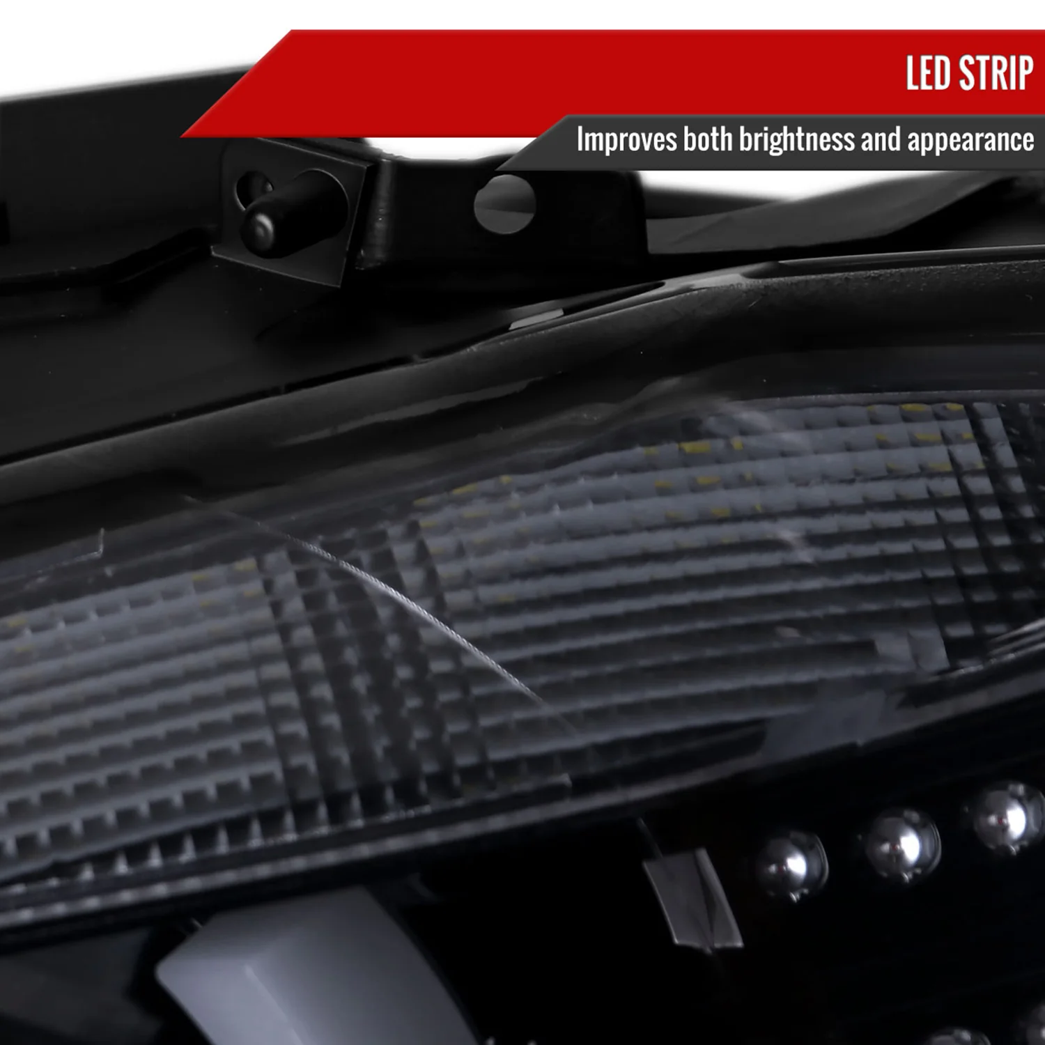 2012-2015 BMW F30 3 Series Sedan Dual U-Bar Headlights LED Signal Lights Smoke - Image 4