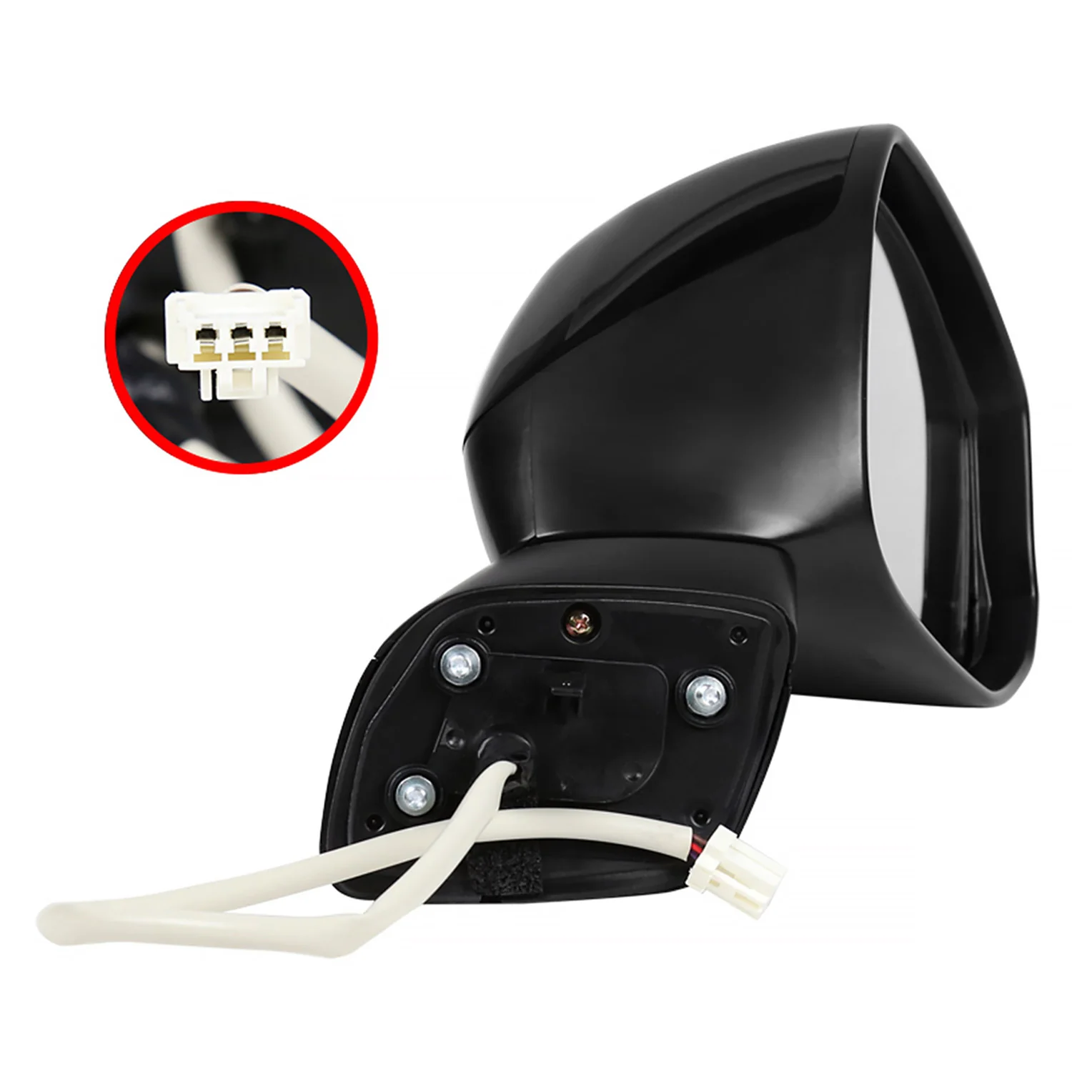 2012-2015 Honda Civic Glossy Black 3Pin Adjustable Side Mirror Passenger Side - Image 9