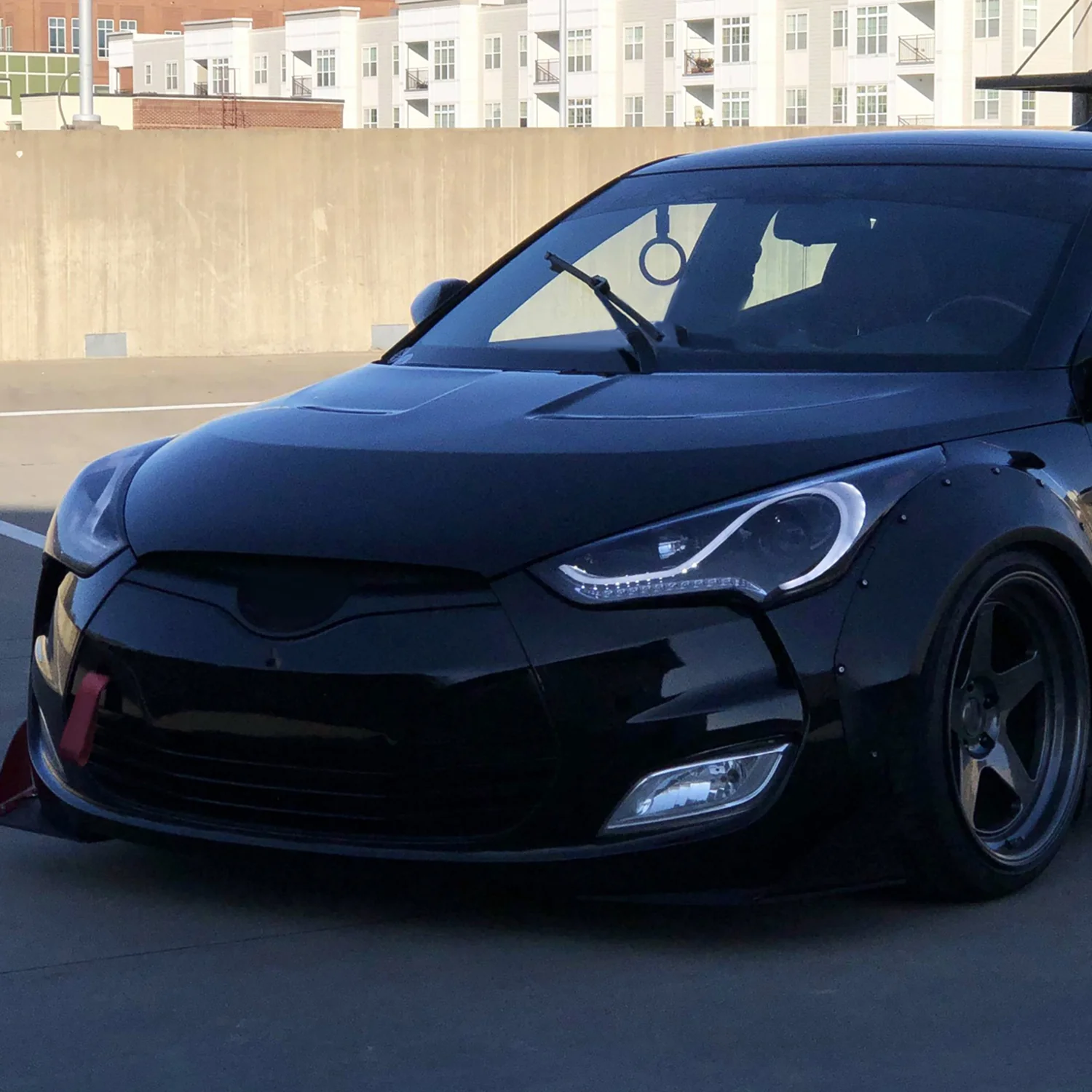 2012-2017 Hyundai Veloster LED Bar Projector Headlights Signal Lights Black - Image 9