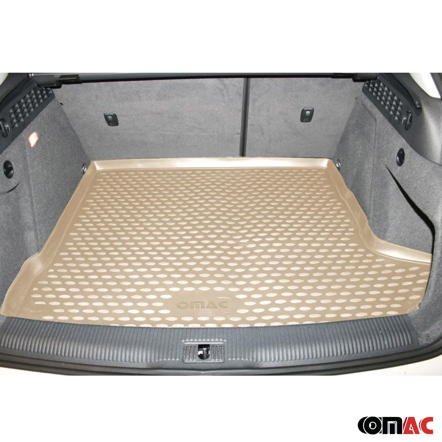 2012-2018 Audi A6 S6 Sedan Floor Mats & Cargo Liner Full Set Beige and Black - Image 5
